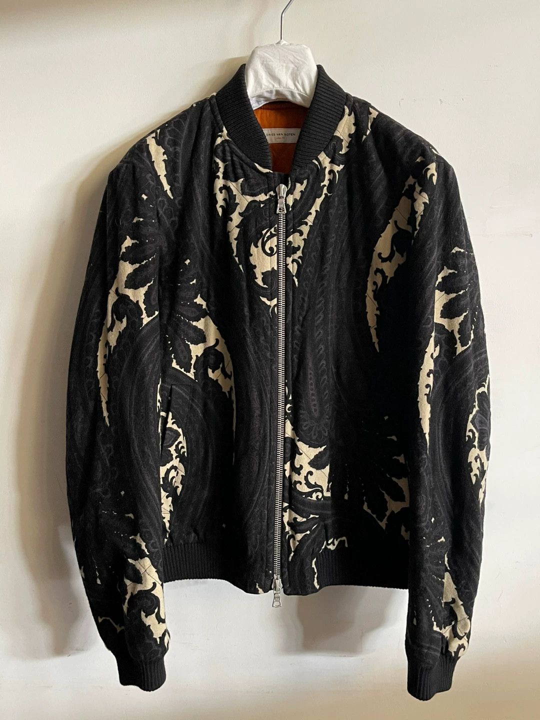Dries Van Noten Dries Van Noten Paisley Wool Flight Jacket Size US S / EU 44-46 / 1 - 3 Thumbnail