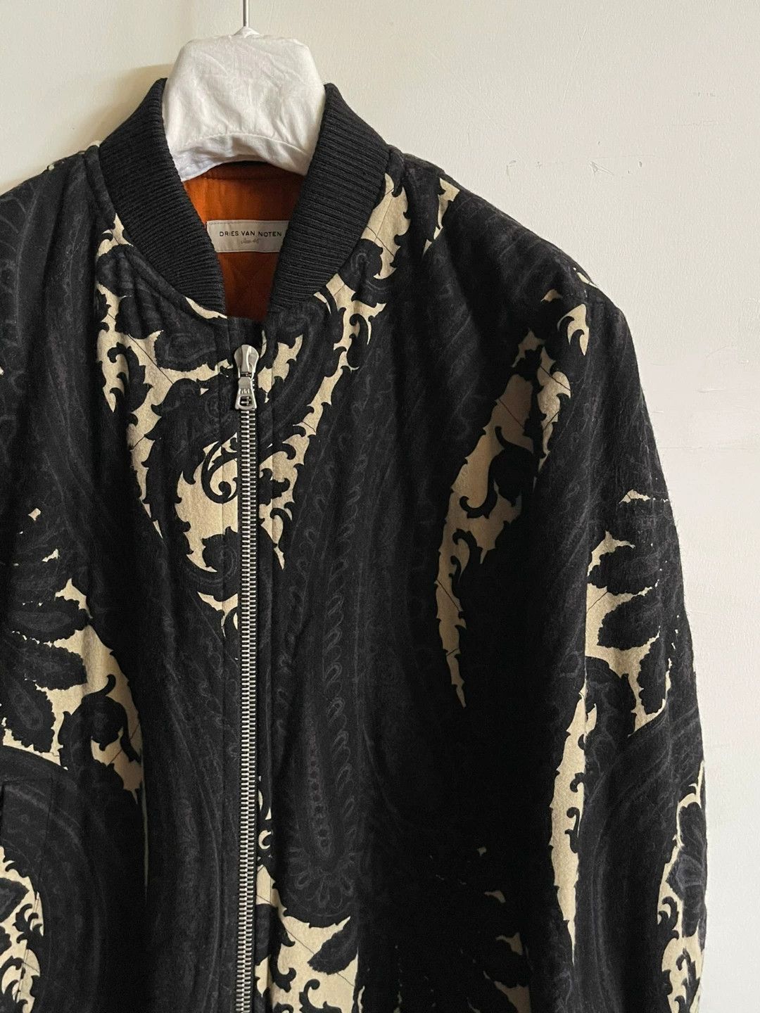 Dries Van Noten Dries Van Noten Paisley Wool Flight Jacket Size US S / EU 44-46 / 1 - 4 Thumbnail