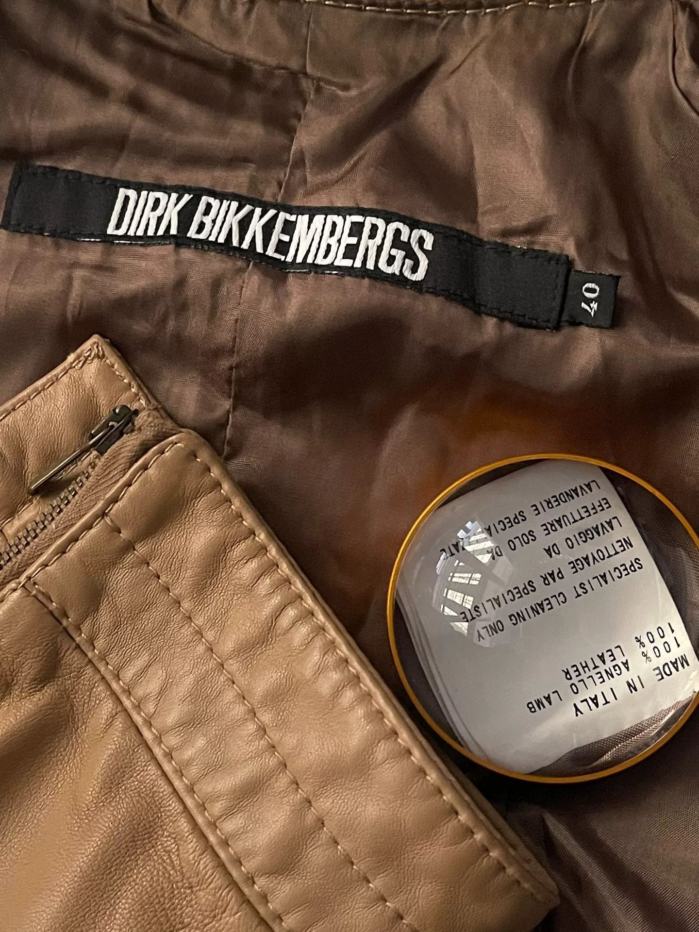 Dirk Bikkembergs Dirk Bikkembergs Leather Jacket Size US XXS / EU 40 - 8 Thumbnail