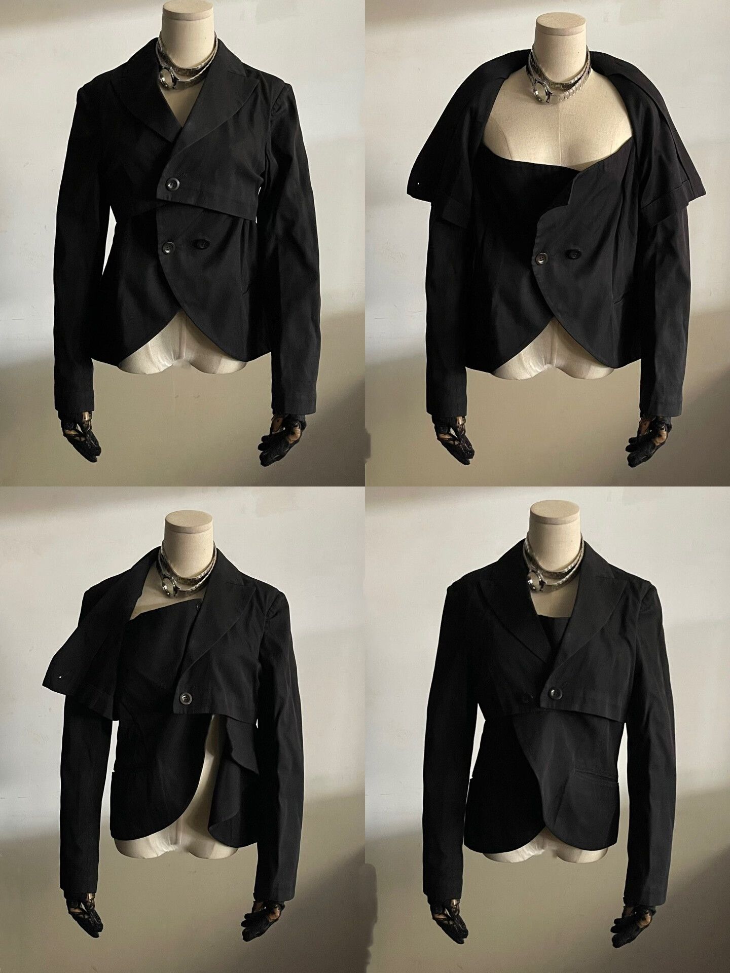 Y's Yohji Yamamoto Deconstructed Jacket Size M / US 6-8 / IT 42-44 - 4 Thumbnail
