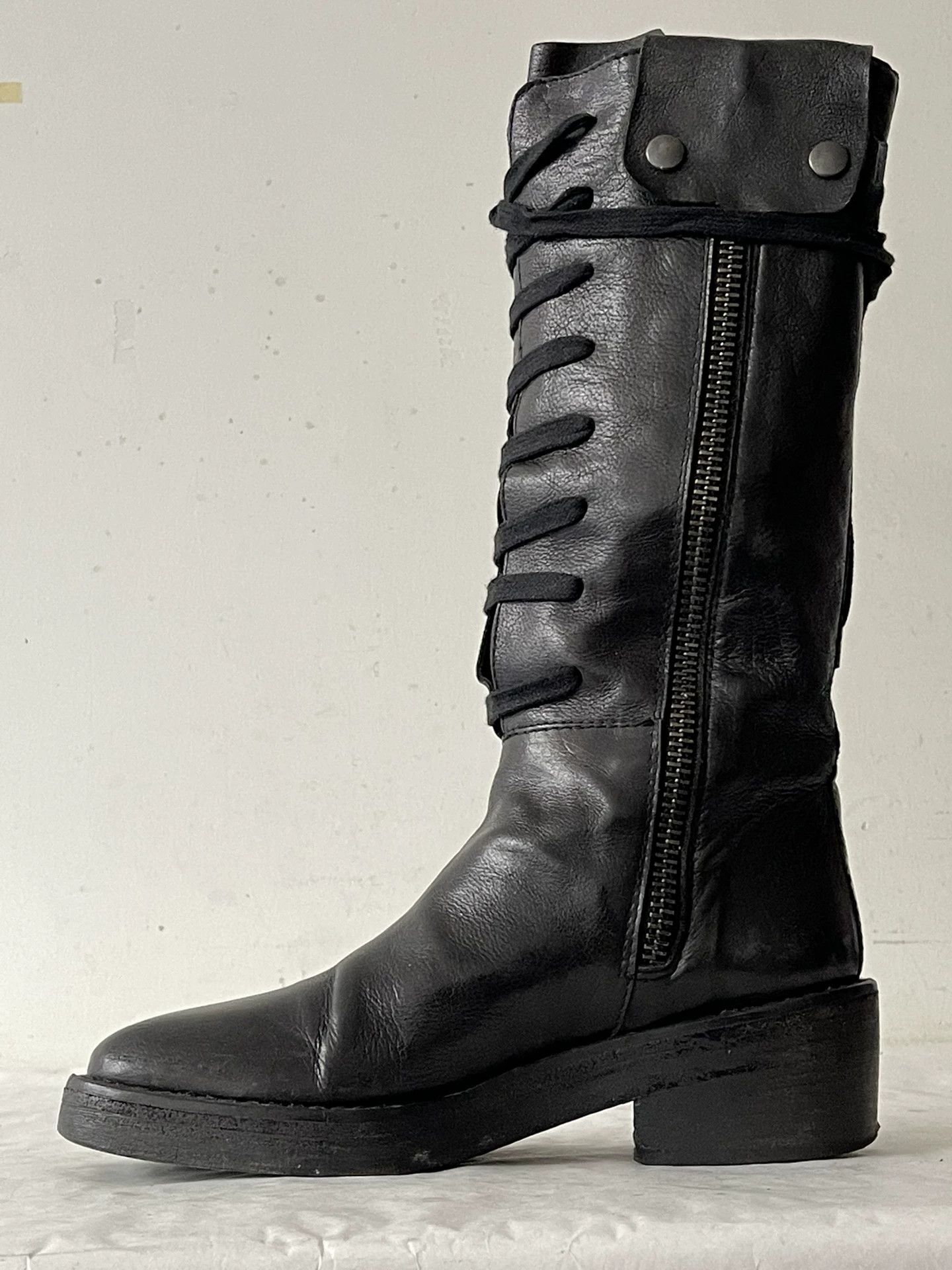 Ann Demeulemeester Ann Demeulemeester Military Style Boots Size US 4.5 / IT 34.5 - 5 Thumbnail