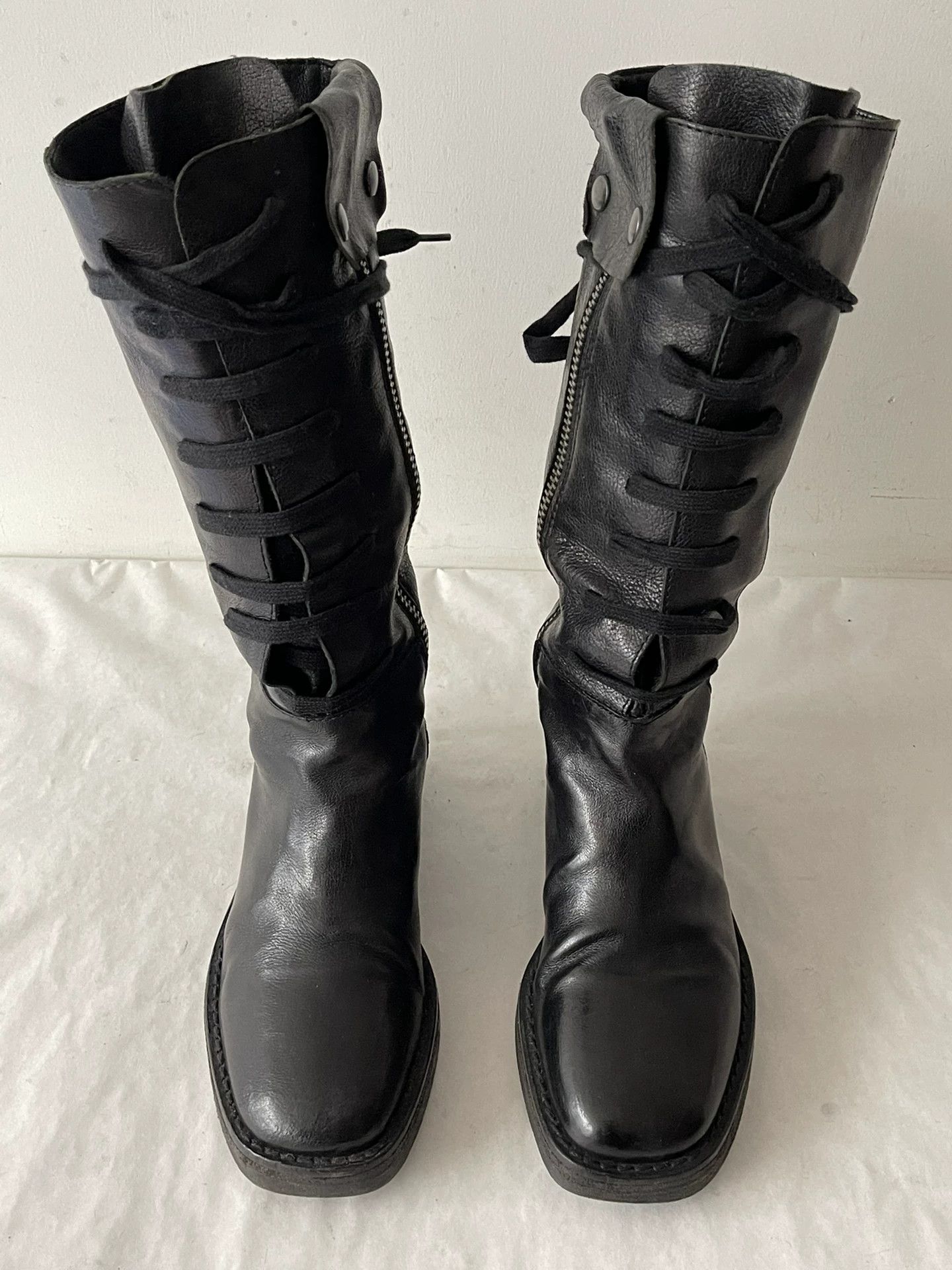 Ann Demeulemeester Ann Demeulemeester Military Style Boots Size US 4.5 / IT 34.5 - 3 Thumbnail