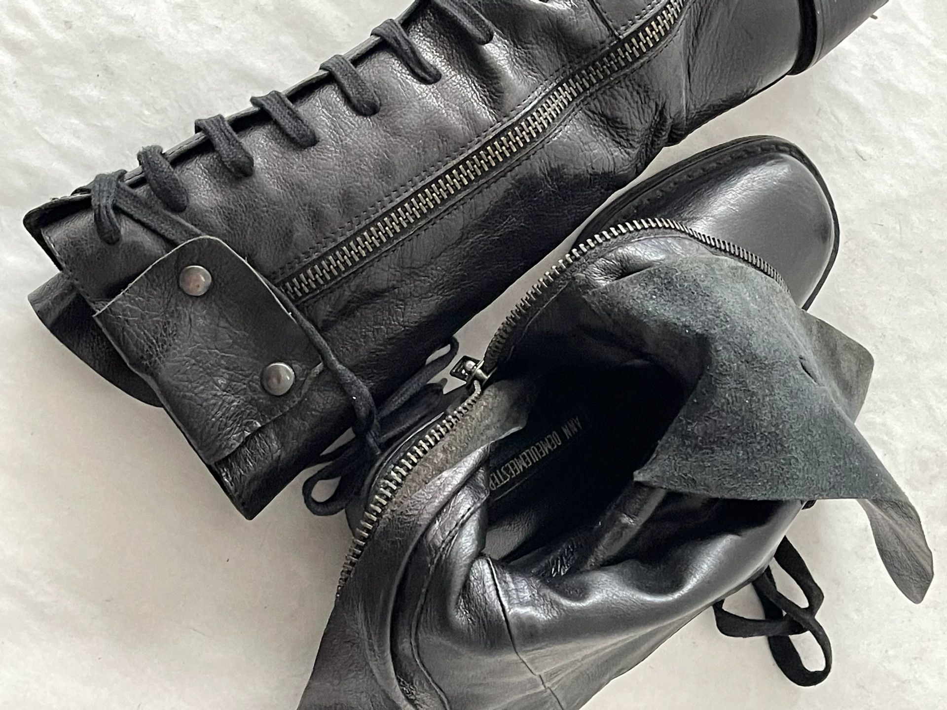 Ann Demeulemeester Ann Demeulemeester Military Style Boots Size US 4.5 / IT 34.5 - 7 Thumbnail