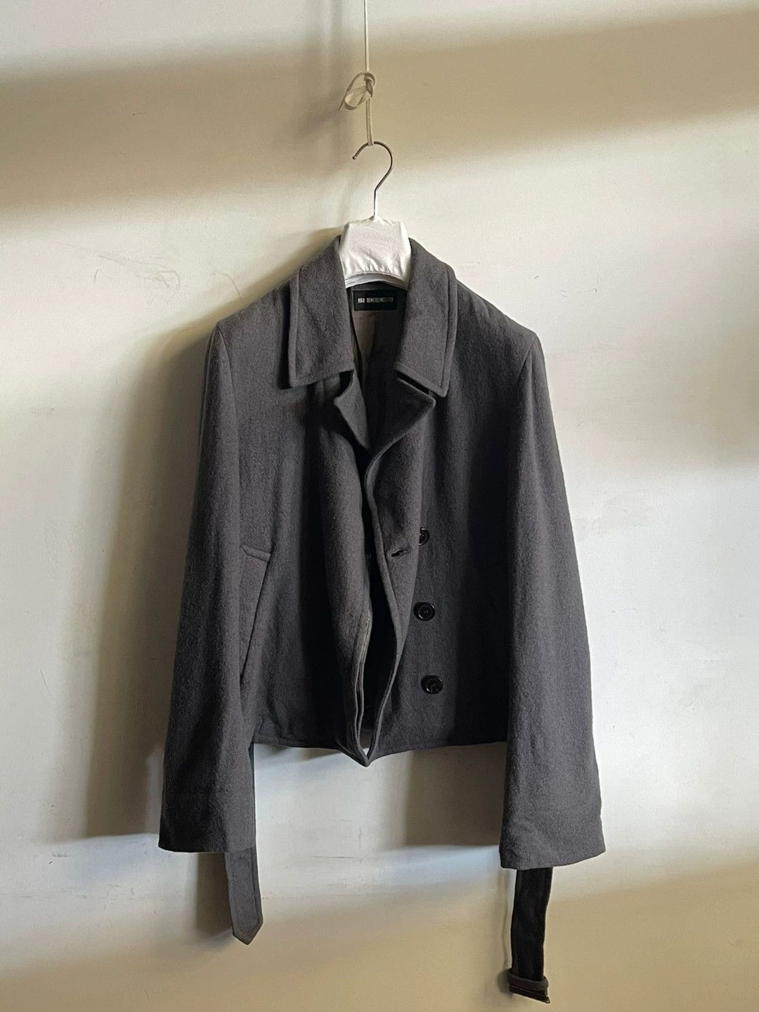 Ann Demeulemeester Short Belted Jacket by Ann Demeulemeester Size US L / EU 52-54 / 3 - 6 Thumbnail