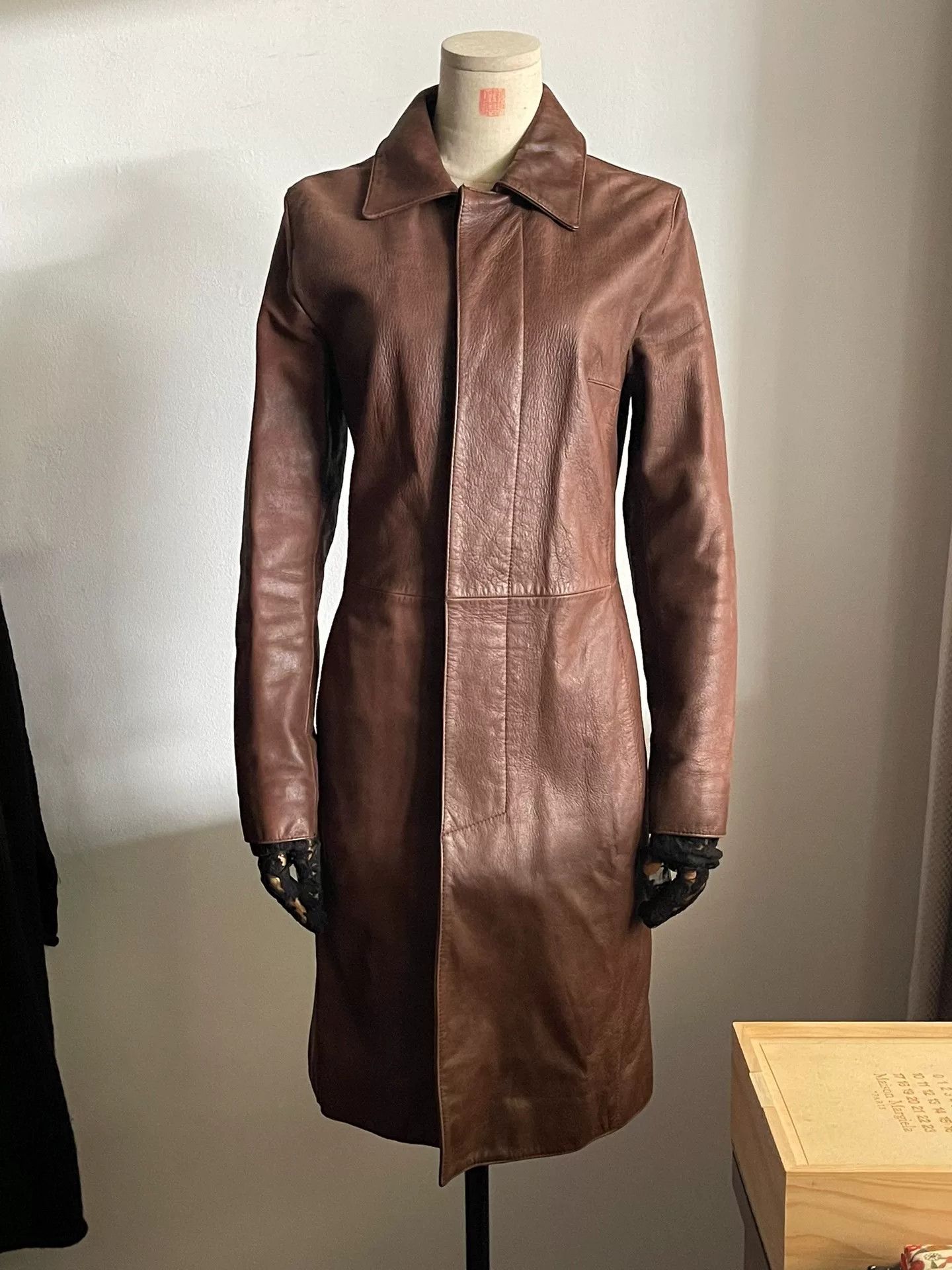 Dirk Bikkembergs Dirk Bikkembergs Leather Trench Coat Size M / US 6-8 / IT 42-44 - 2 Thumbnail