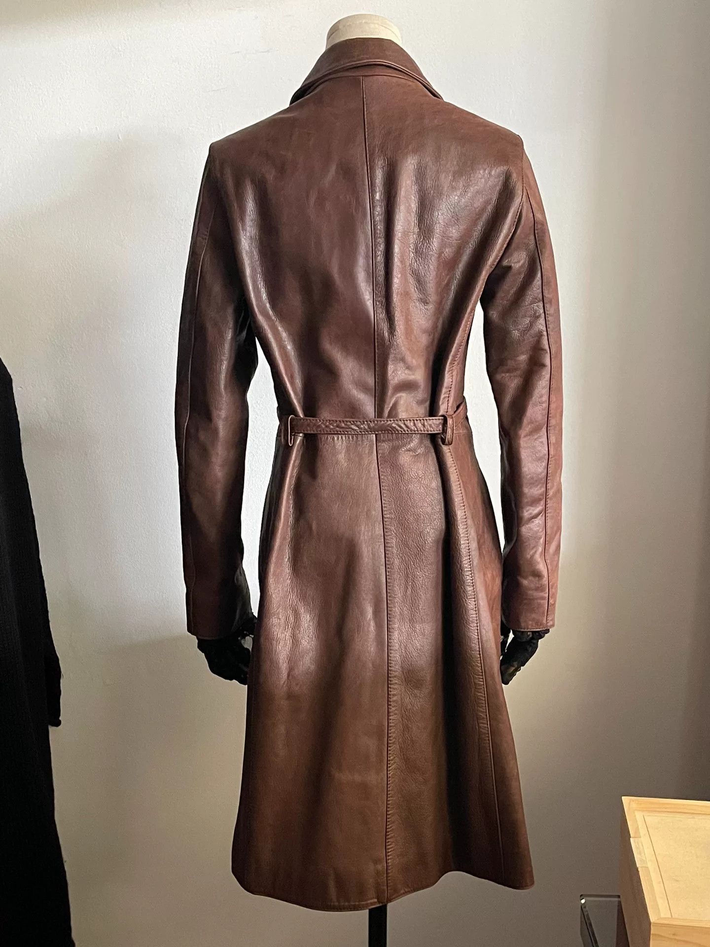 Dirk Bikkembergs Dirk Bikkembergs Leather Trench Coat Size M / US 6-8 / IT 42-44 - 7 Thumbnail