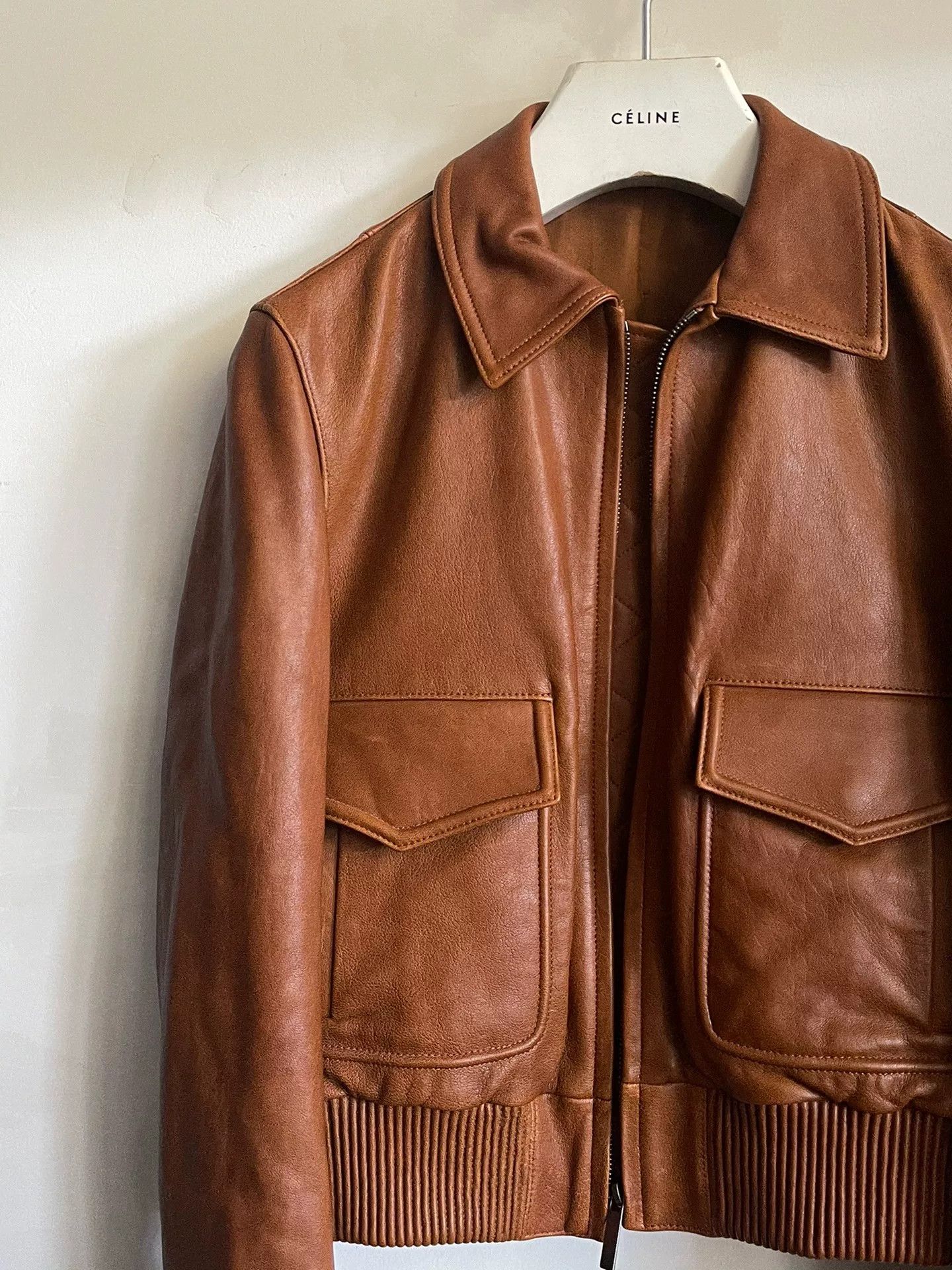 Helmut Lang Helmut Lang Leather Bomber Jacket Size US XS / EU 42 / 0 - 7 Thumbnail