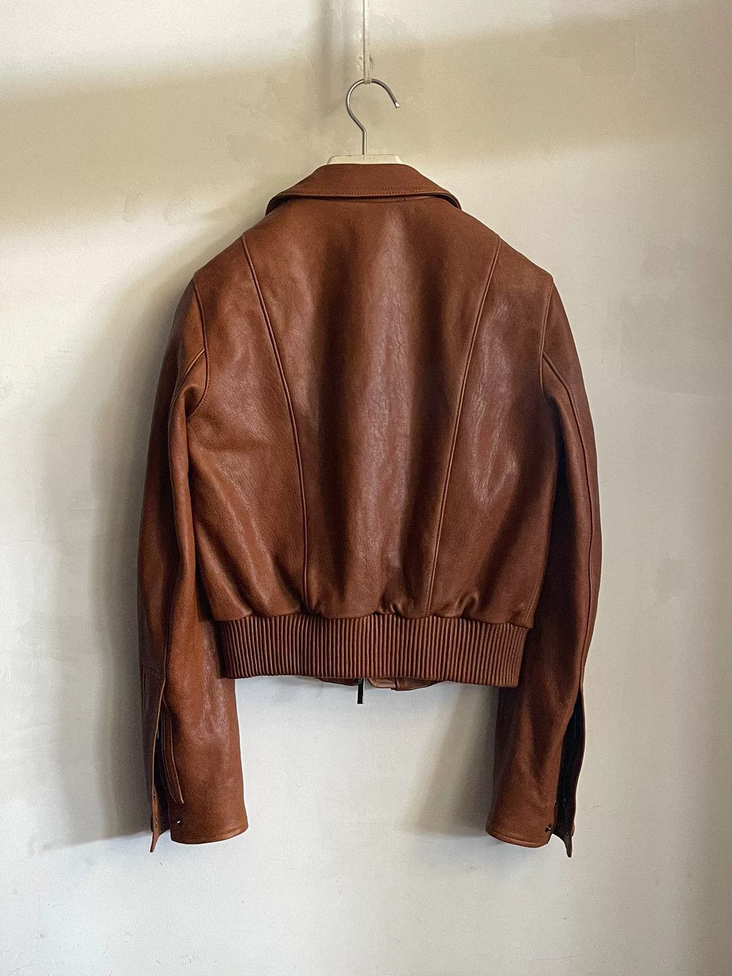 Helmut Lang Helmut Lang Leather Bomber Jacket Size US XS / EU 42 / 0 - 6 Thumbnail