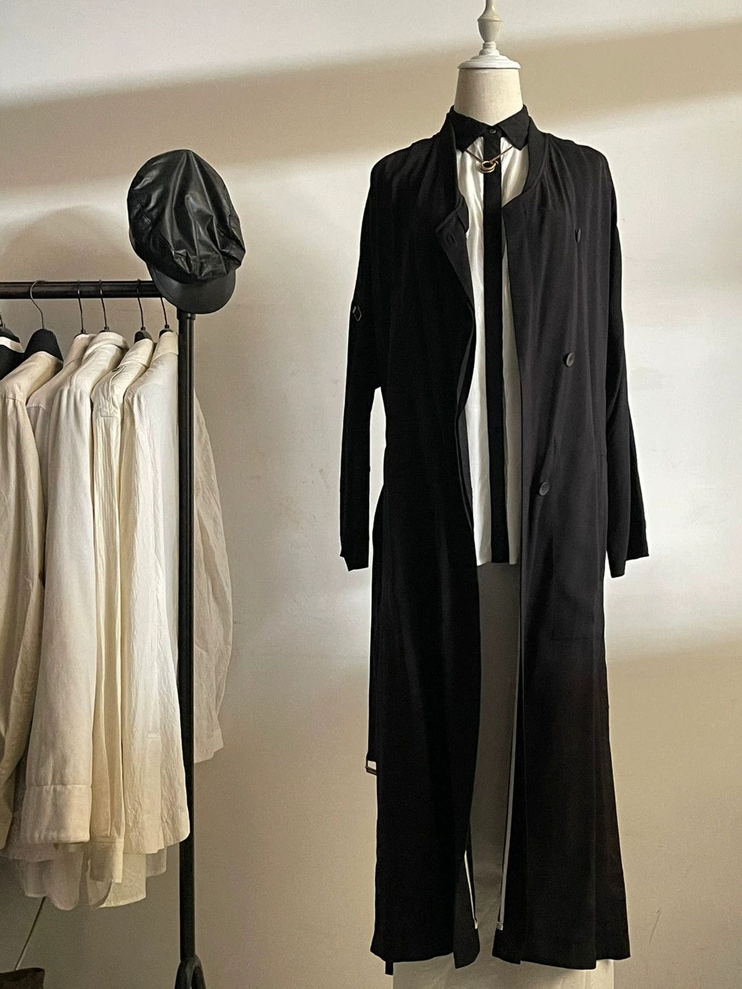 Helmut Lang Helmut Lang Black Trench Coat Jacket Size M / US 6-8 / IT 42-44 - 5 Thumbnail