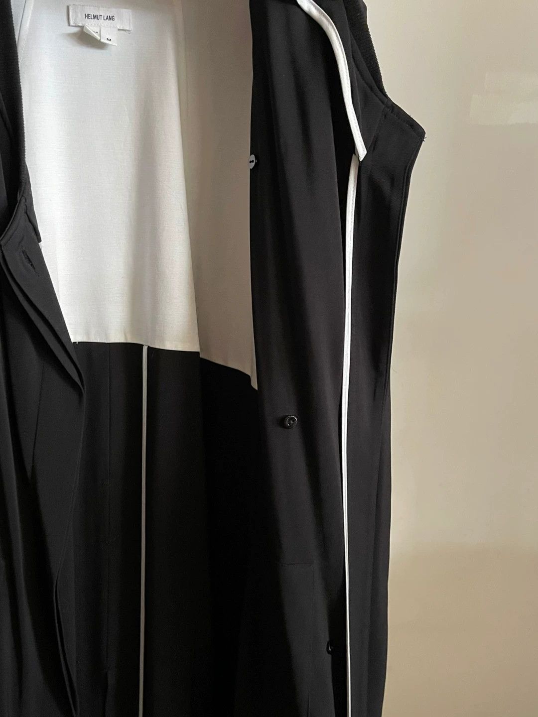 Helmut Lang Helmut Lang Black Trench Coat Jacket Size M / US 6-8 / IT 42-44 - 7 Thumbnail