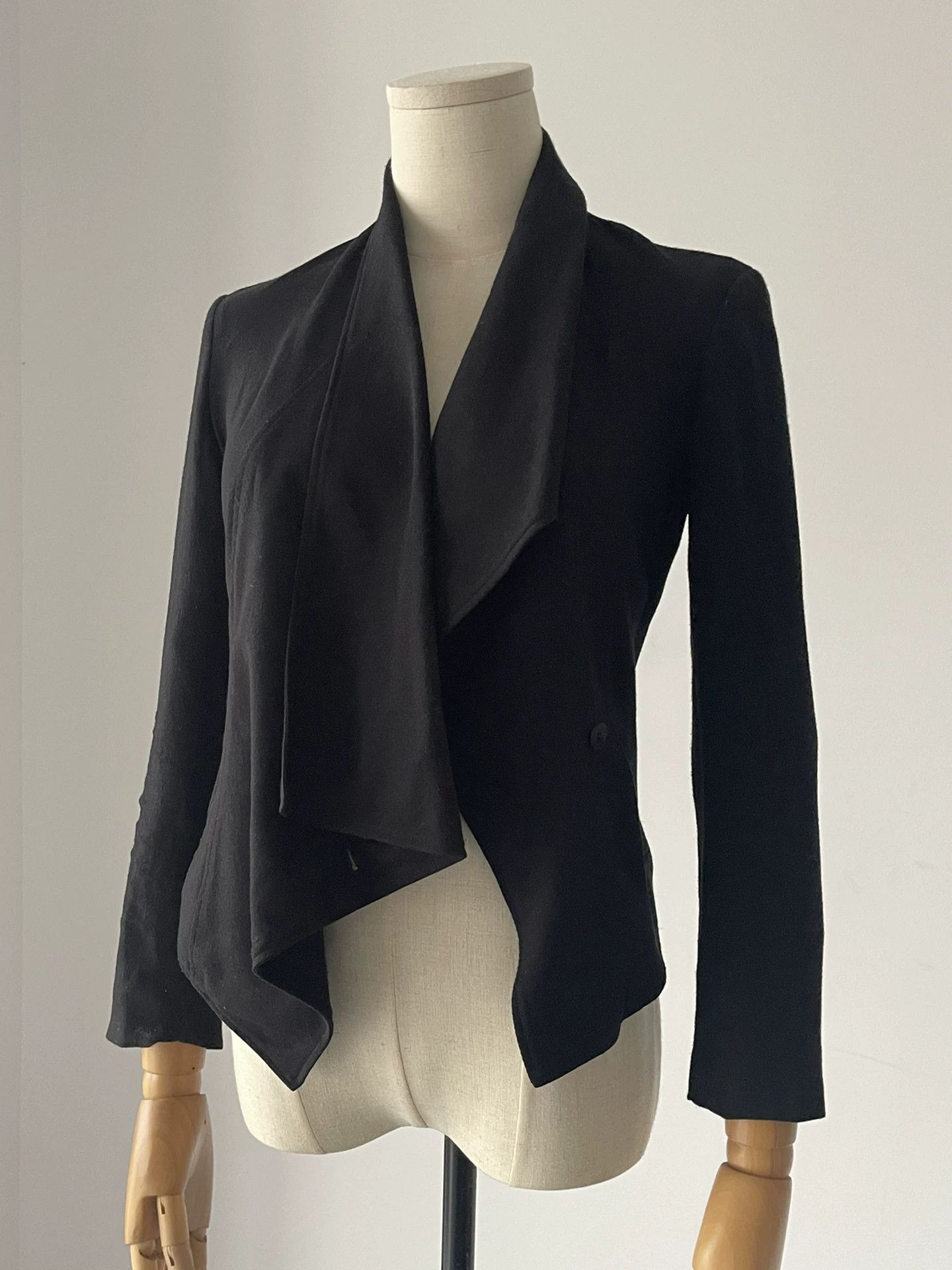 Helmut Lang Helmut Lang Irregular Neck Silk Jacket Size M / US 6-8 / IT 42-44 - 2 Thumbnail