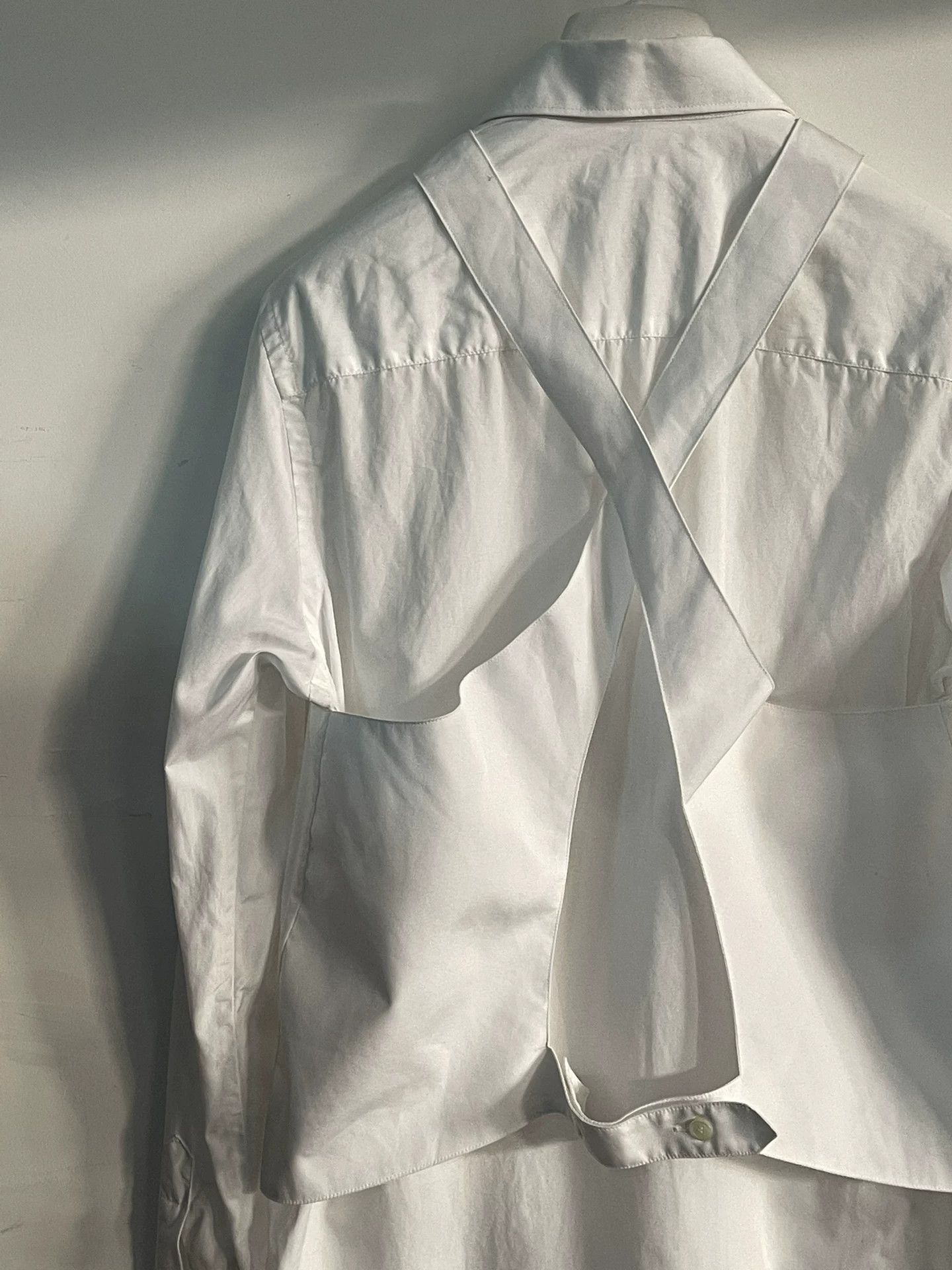 Helmut Lang Helmut Lang Cotton Tie-Back Shirt Size S / US 4 / IT 40 - 3 Thumbnail