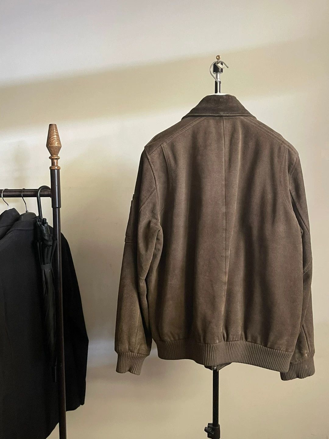 Calvin Klein Calvin Klein Suede Zip-Up Jacket Size US M / EU 48-50 / 2 - 2 Thumbnail