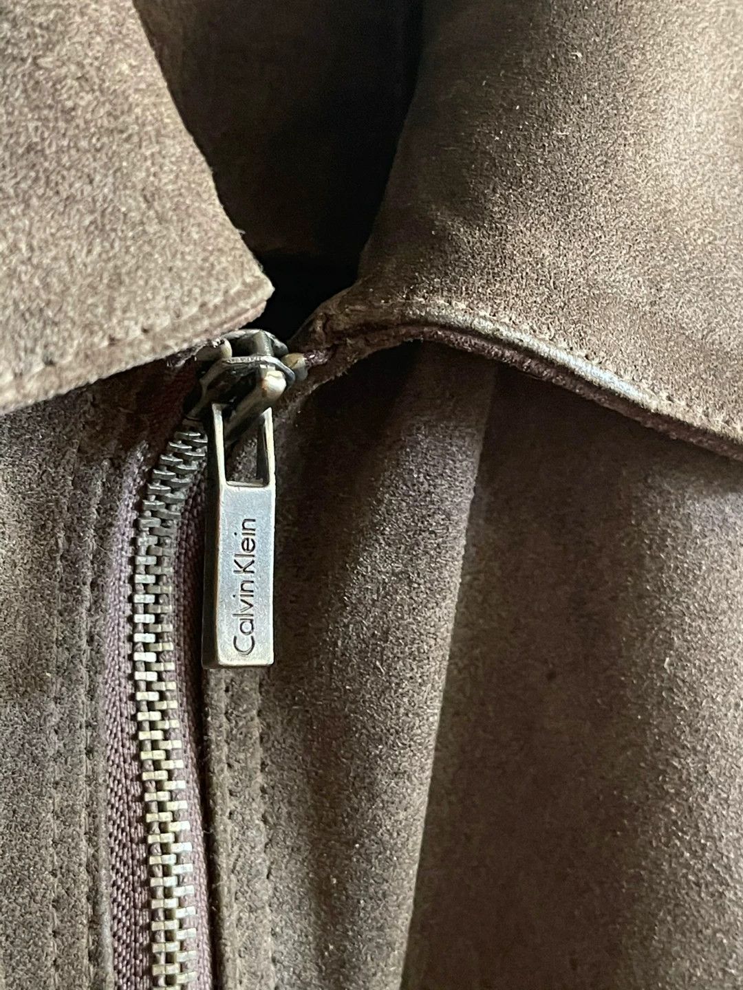 Calvin Klein Calvin Klein Suede Zip-Up Jacket Size US M / EU 48-50 / 2 - 7 Thumbnail