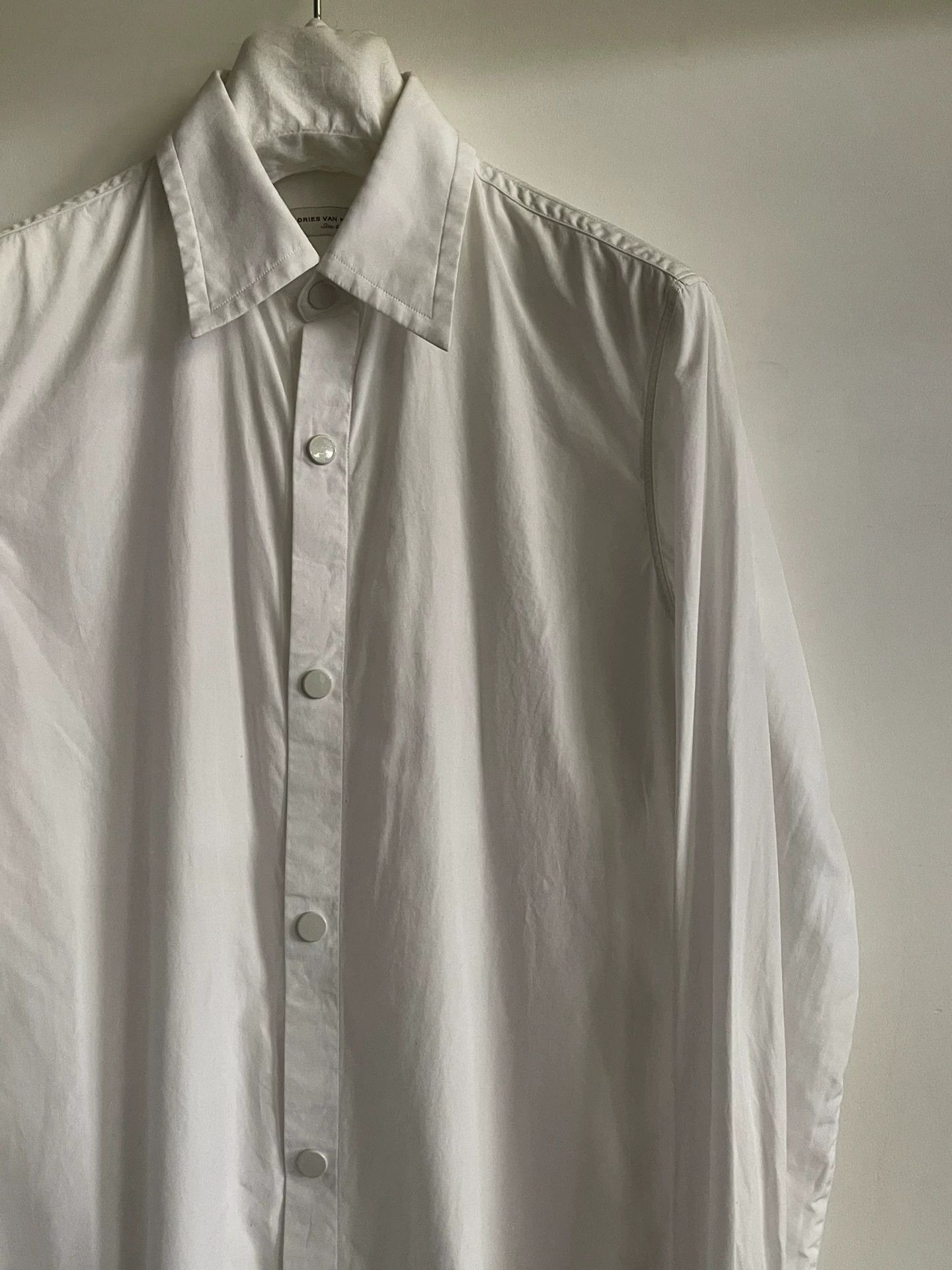 Dries Van Noten Dries Van Noten White Button-Down Shirt Jacket Size US S / EU 44-46 / 1 - 3 Thumbnail