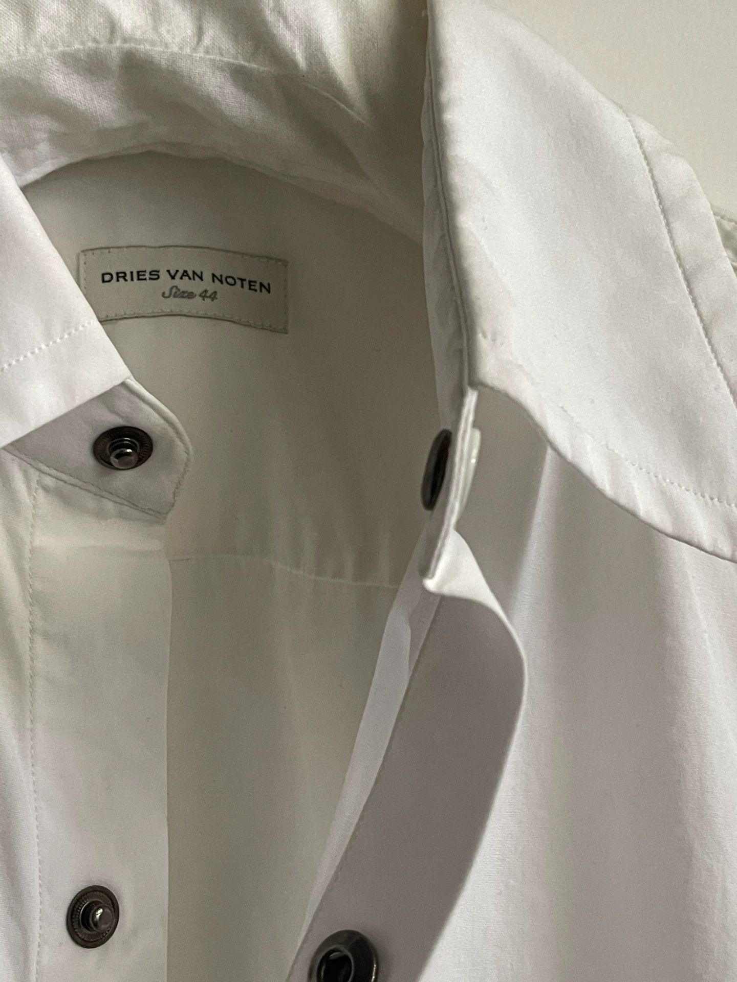 Dries Van Noten Dries Van Noten White Button-Down Shirt Jacket Size US S / EU 44-46 / 1 - 5 Thumbnail