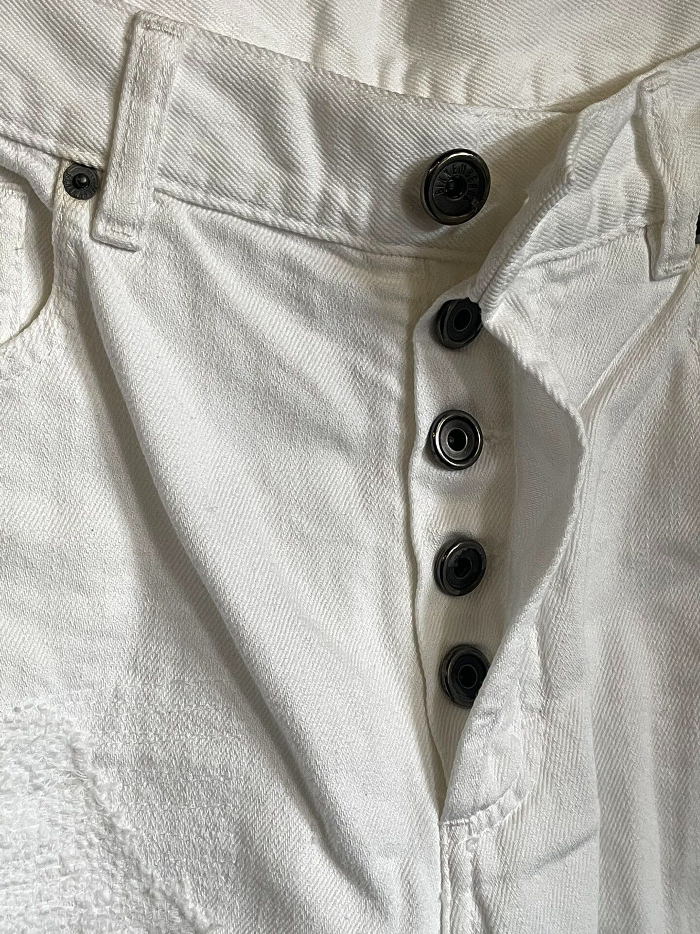 Dirk Bikkembergs Dirk Bikkembergs White Denim Pants Size US 33 - 4 Thumbnail
