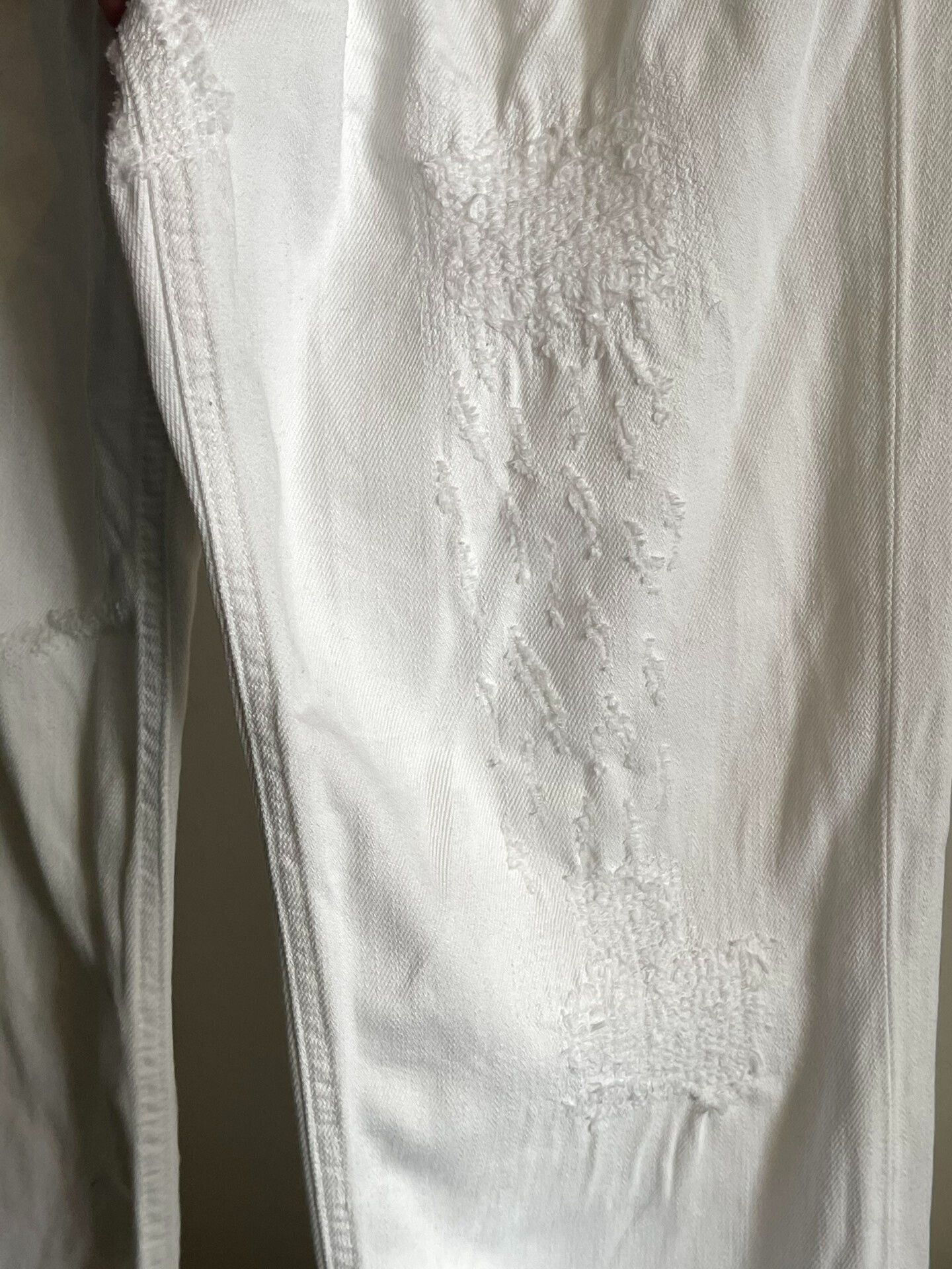 Dirk Bikkembergs Dirk Bikkembergs White Denim Pants Size US 33 - 2 Thumbnail