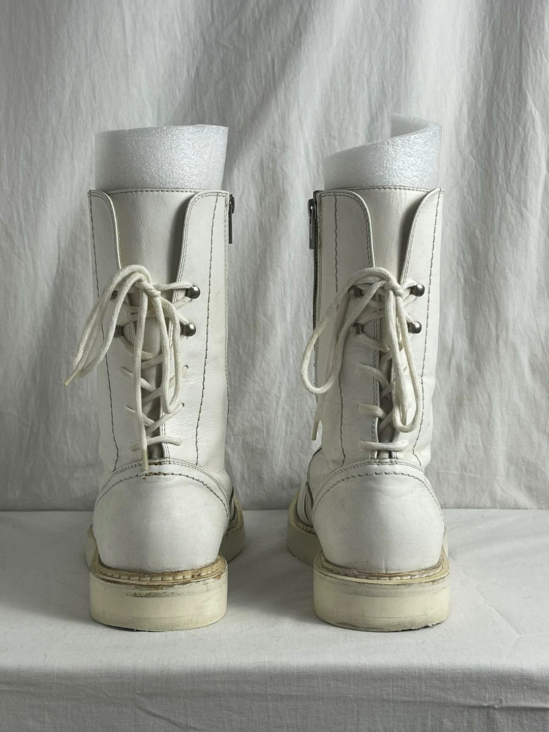 Ann Demeulemeester Ann Demeulemeester Vitello White Boots Size US 11 / IT 41 - 5 Thumbnail