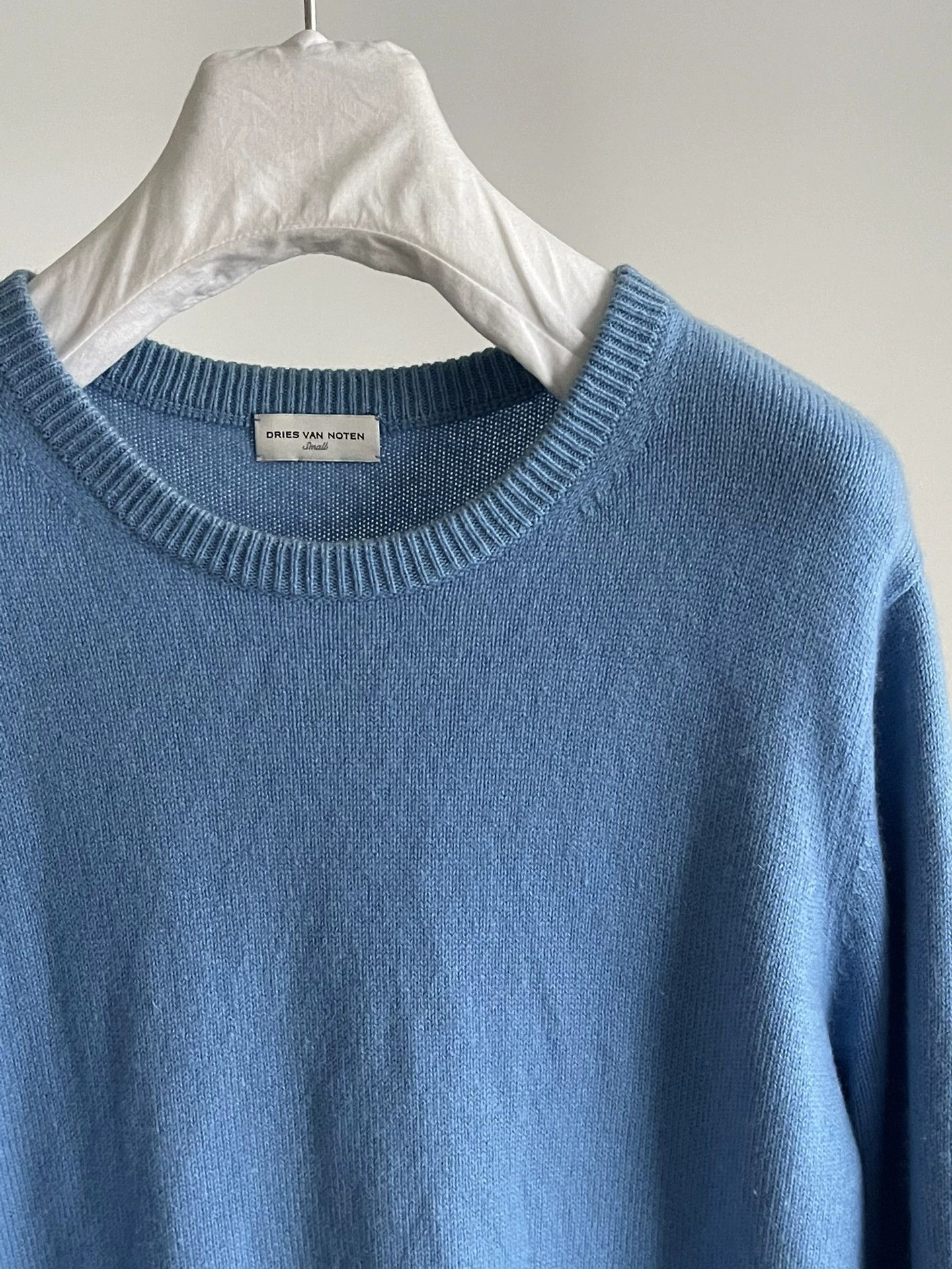 Dries Van Noten Cashmere Blue Sweater by Dries Van Noten Size S / US 4 / IT 40 - 5 Thumbnail