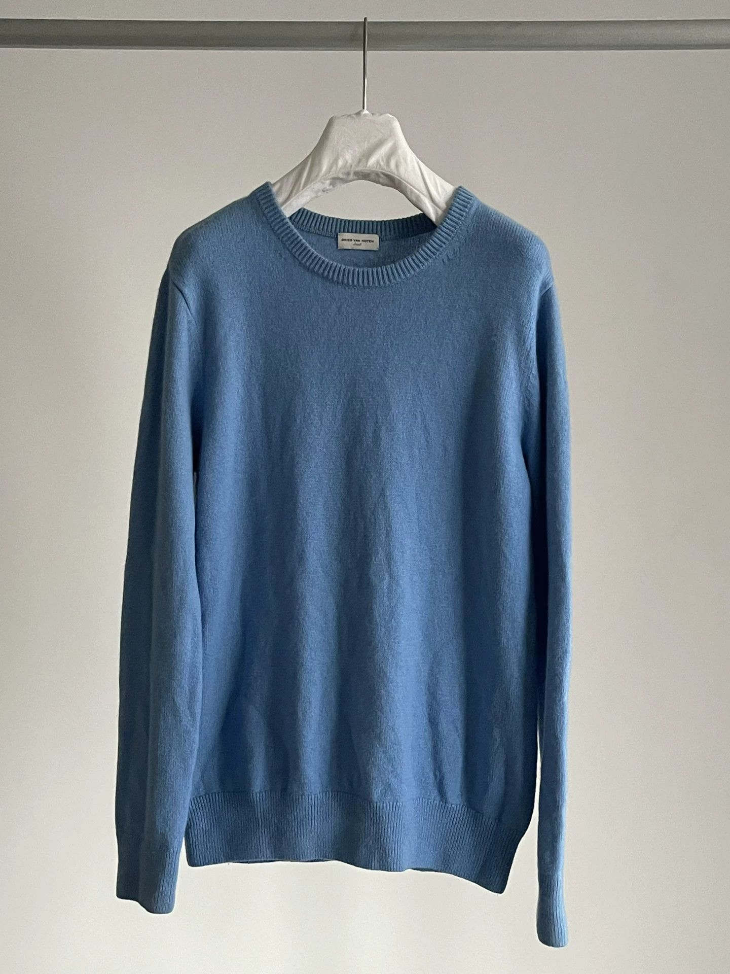 Dries Van Noten Cashmere Blue Sweater by Dries Van Noten Size S / US 4 / IT 40 - 4 Thumbnail