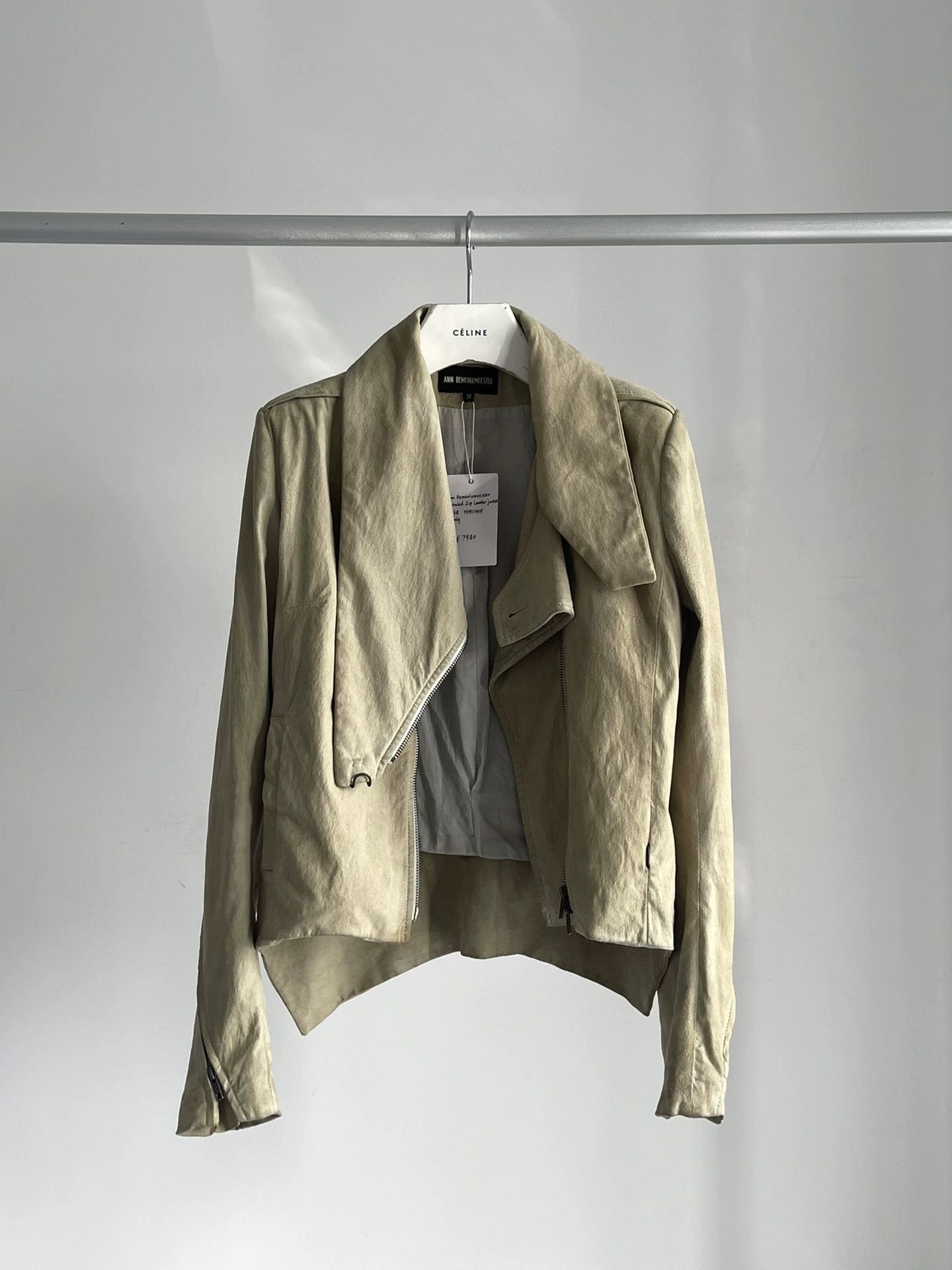 Ann Demeulemeester Ann Demeulemeester Suede Spiraled Zip Jacket Size S / US 4 / IT 40 - 3 Thumbnail