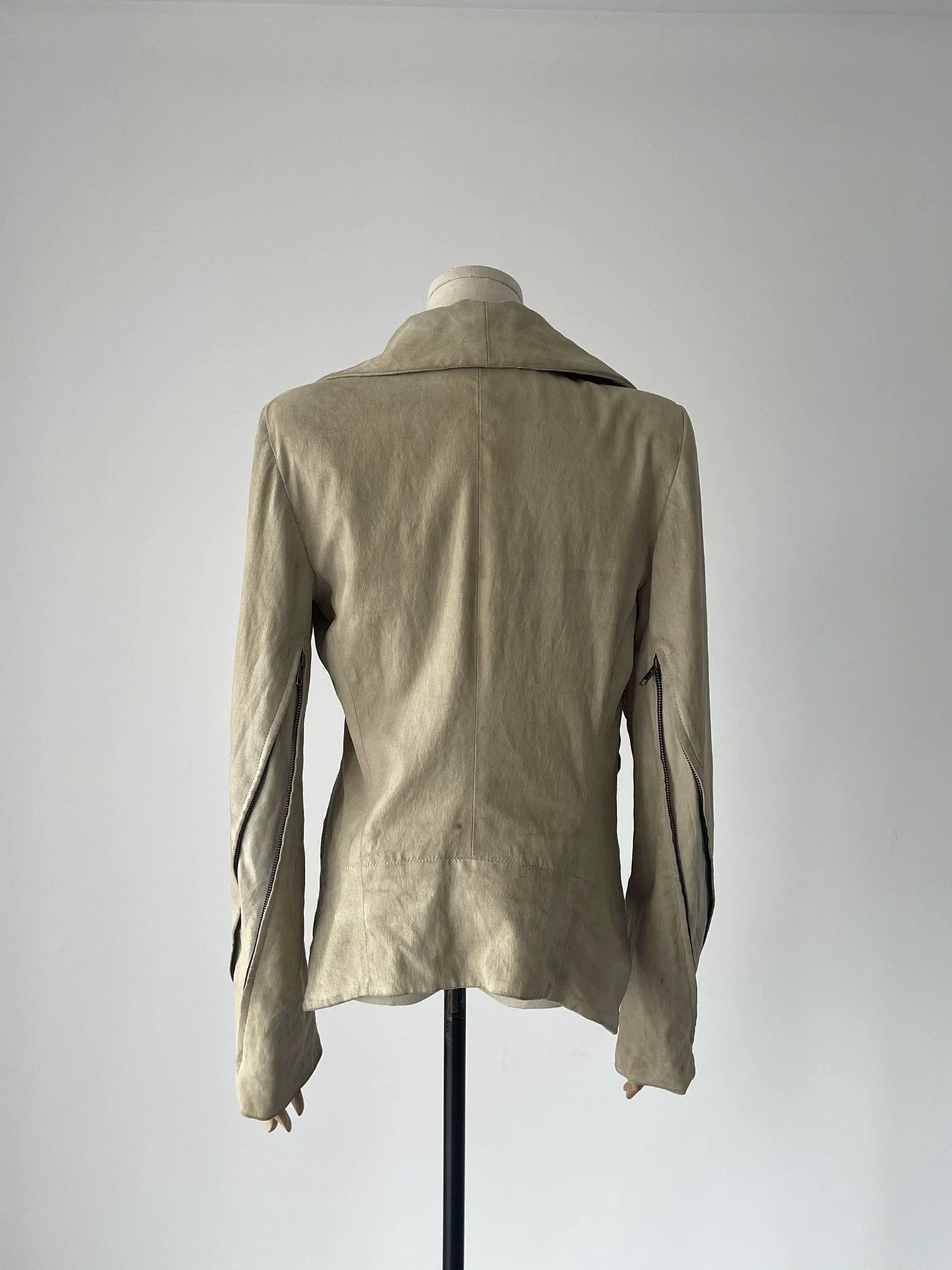 Ann Demeulemeester Ann Demeulemeester Suede Spiraled Zip Jacket Size S / US 4 / IT 40 - 2 Thumbnail