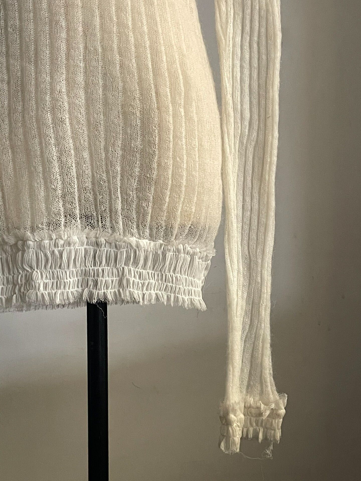 Ann Demeulemeester Ann Demeulemeester Mohair Knit Top Size S / US 4 / IT 40 - 4 Thumbnail