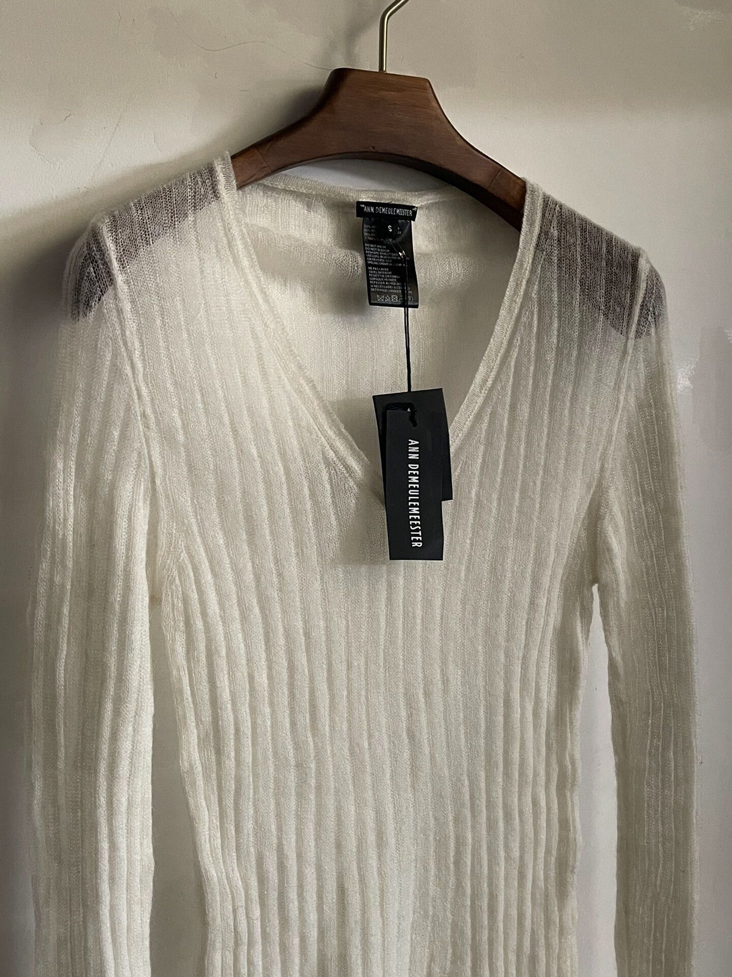 Ann Demeulemeester Ann Demeulemeester Mohair Knit Top Size S / US 4 / IT 40 - 6 Thumbnail