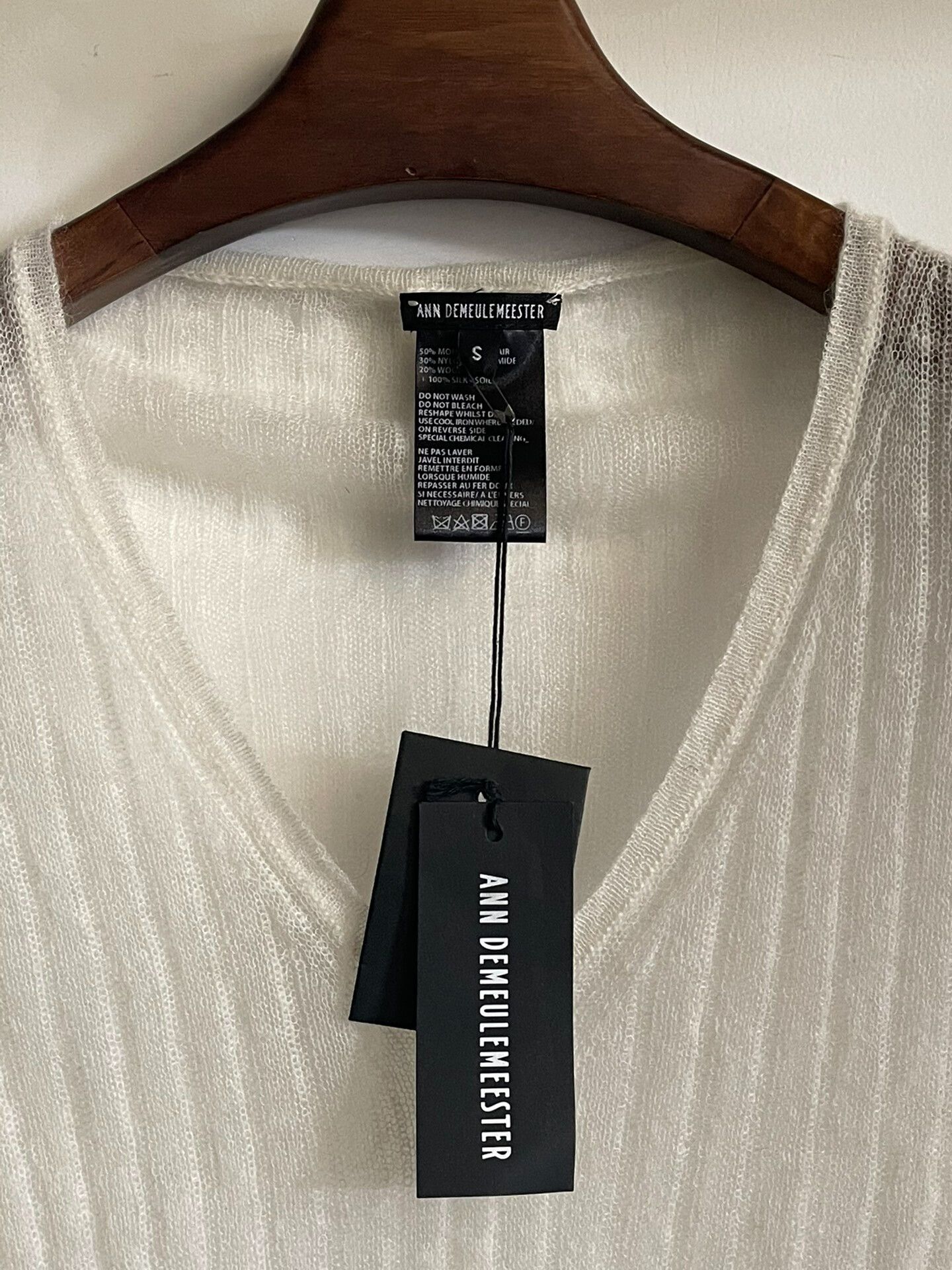 Ann Demeulemeester Ann Demeulemeester Mohair Knit Top Size S / US 4 / IT 40 - 7 Thumbnail
