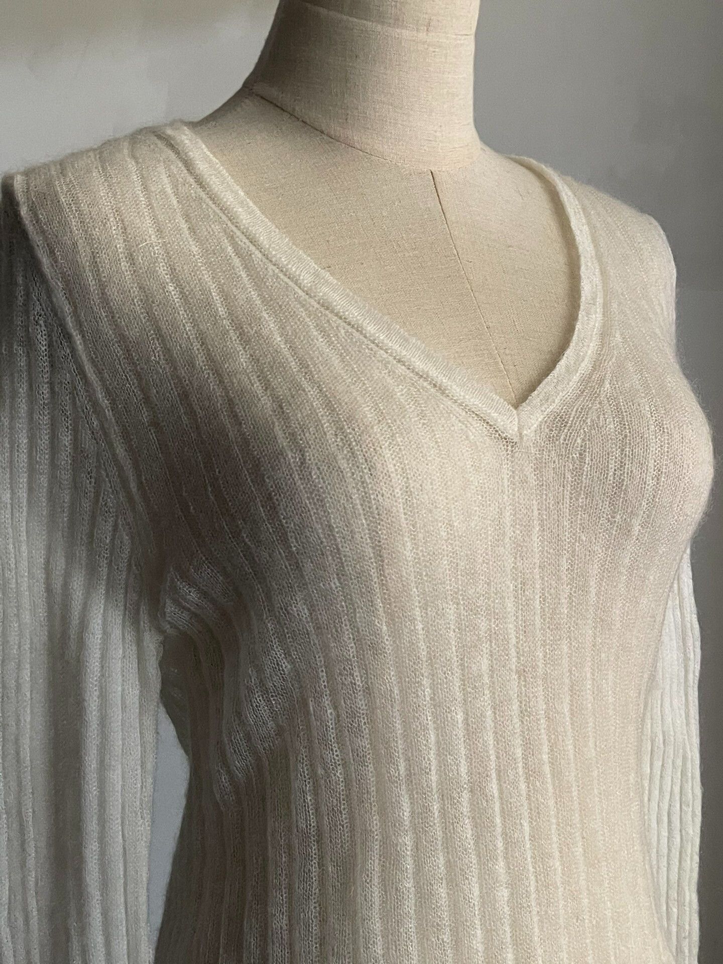 Ann Demeulemeester Ann Demeulemeester Mohair Knit Top Size S / US 4 / IT 40 - 3 Thumbnail