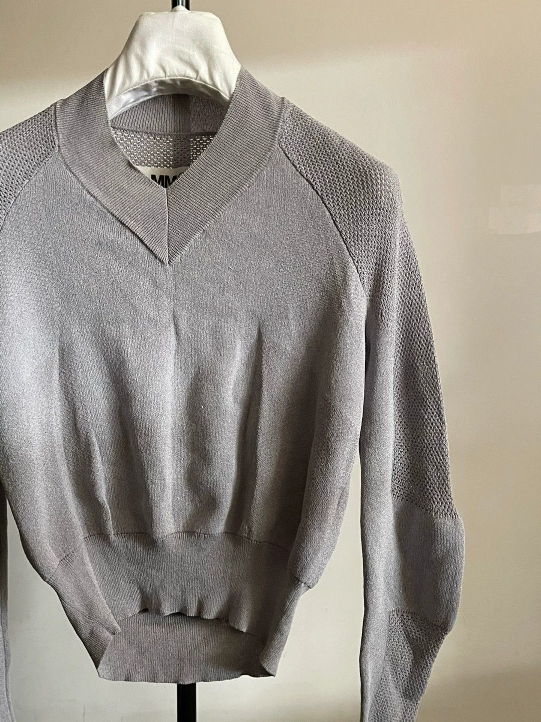 MM6 Maison Margiela Knit Top with Unique Sleeves Size S / US 4 / IT 40 - 6 Thumbnail