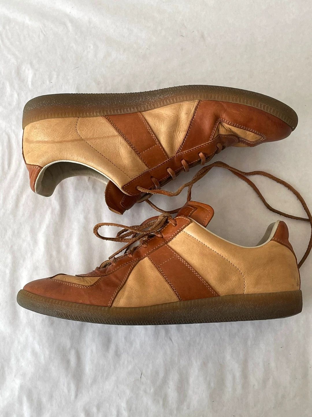 Maison Margiela Maison Margiela Brown Leather Sneakers Size US 9 / EU 42 - 6 Thumbnail