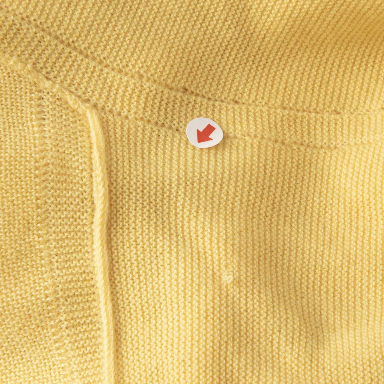 Loro Piana Yellow Cashmere Belted Cardigan Size M / US 6-8 / IT 42-44 - 5 Thumbnail