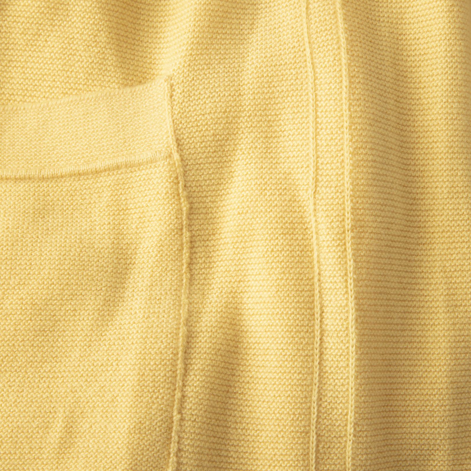 Loro Piana Yellow Cashmere Belted Cardigan Size M / US 6-8 / IT 42-44 - 3 Thumbnail