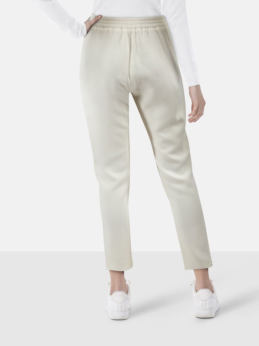 Stella McCartney Ecru Zipped Cuff Trousers Size 25" / US 0 / IT 36 - 2 Thumbnail