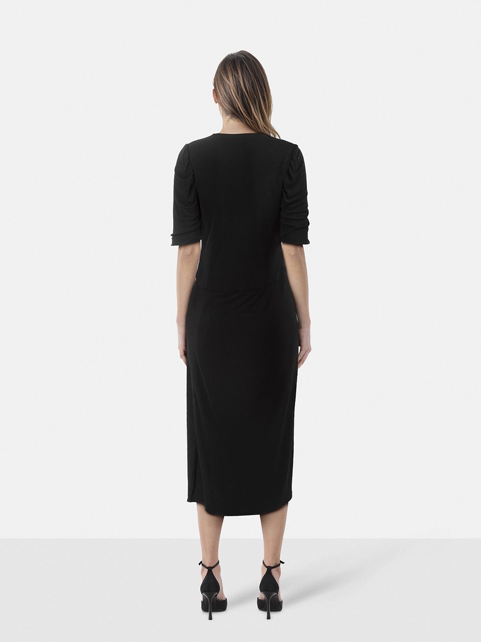 Alexander McQueen Black Button Embellished Dress Size M / US 6-8 / IT 42-44 - 2 Thumbnail