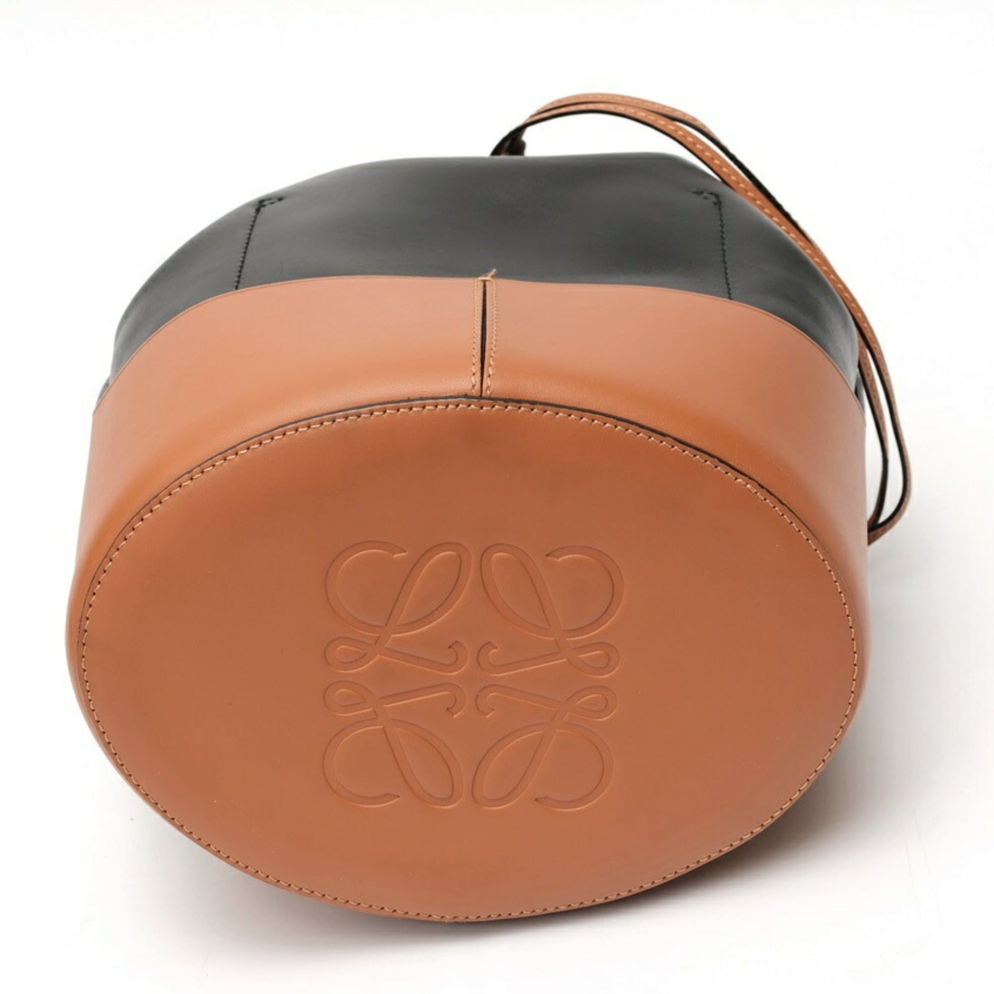 Loewe LOEWE Balloon Bag Medium Shoulder 326.75AC30 Leather Black/Brown E-159806 Size ONE SIZE - 4 Thumbnail