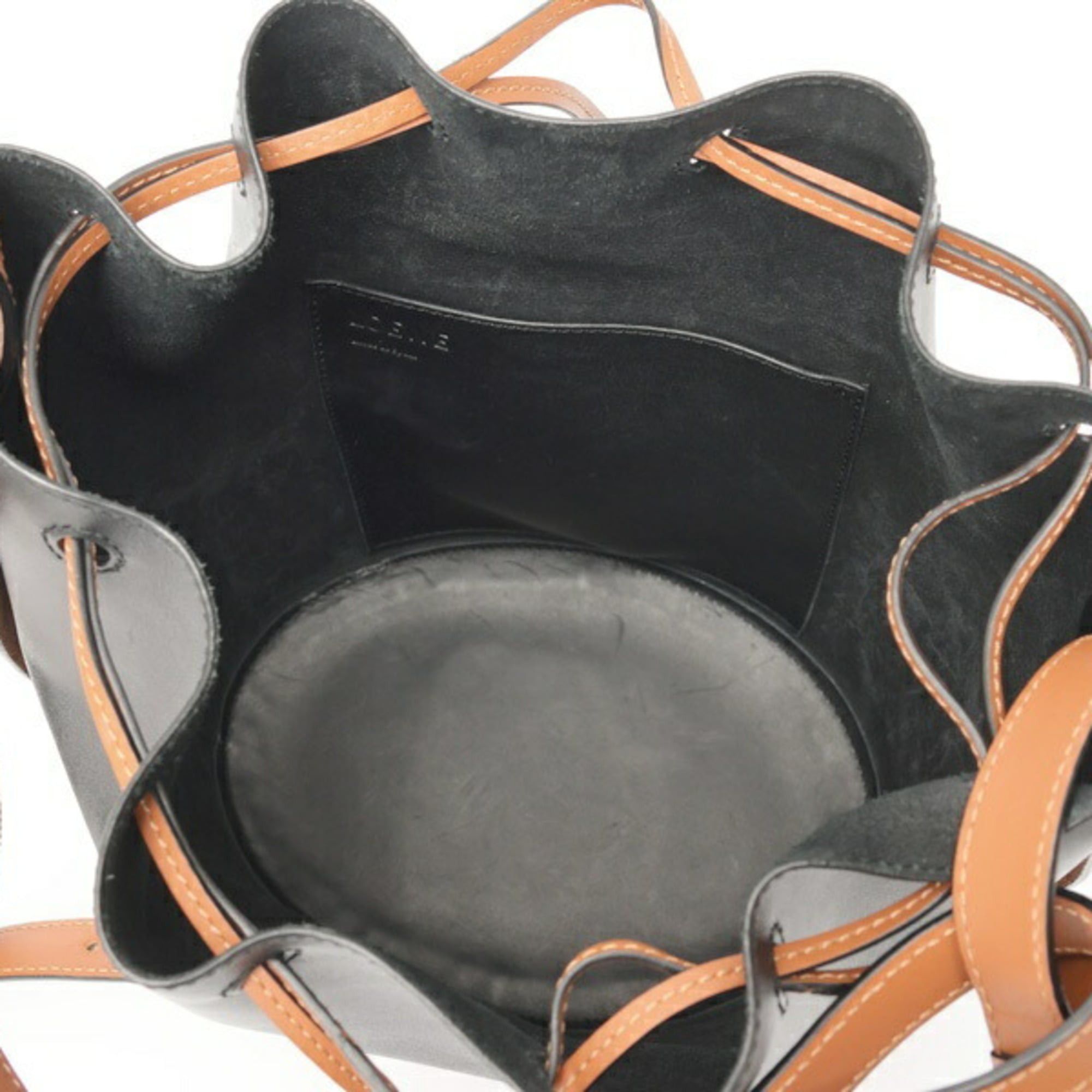 Loewe LOEWE Balloon Bag Medium Shoulder 326.75AC30 Leather Black/Brown E-159806 Size ONE SIZE - 6 Thumbnail