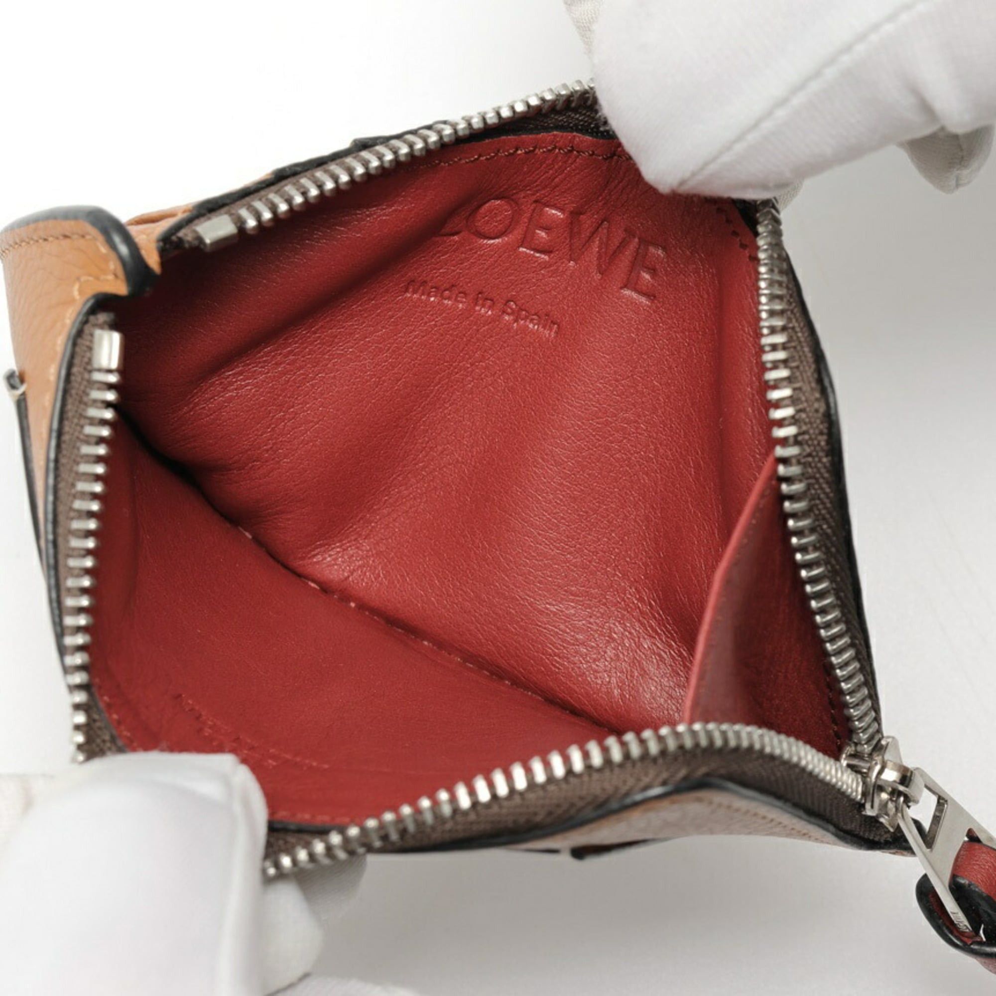 Loewe LOEWE Coin Card Holder Case C660Z40X04 Light Caramel/Pecan S-159603 Size ONE SIZE - 4 Thumbnail