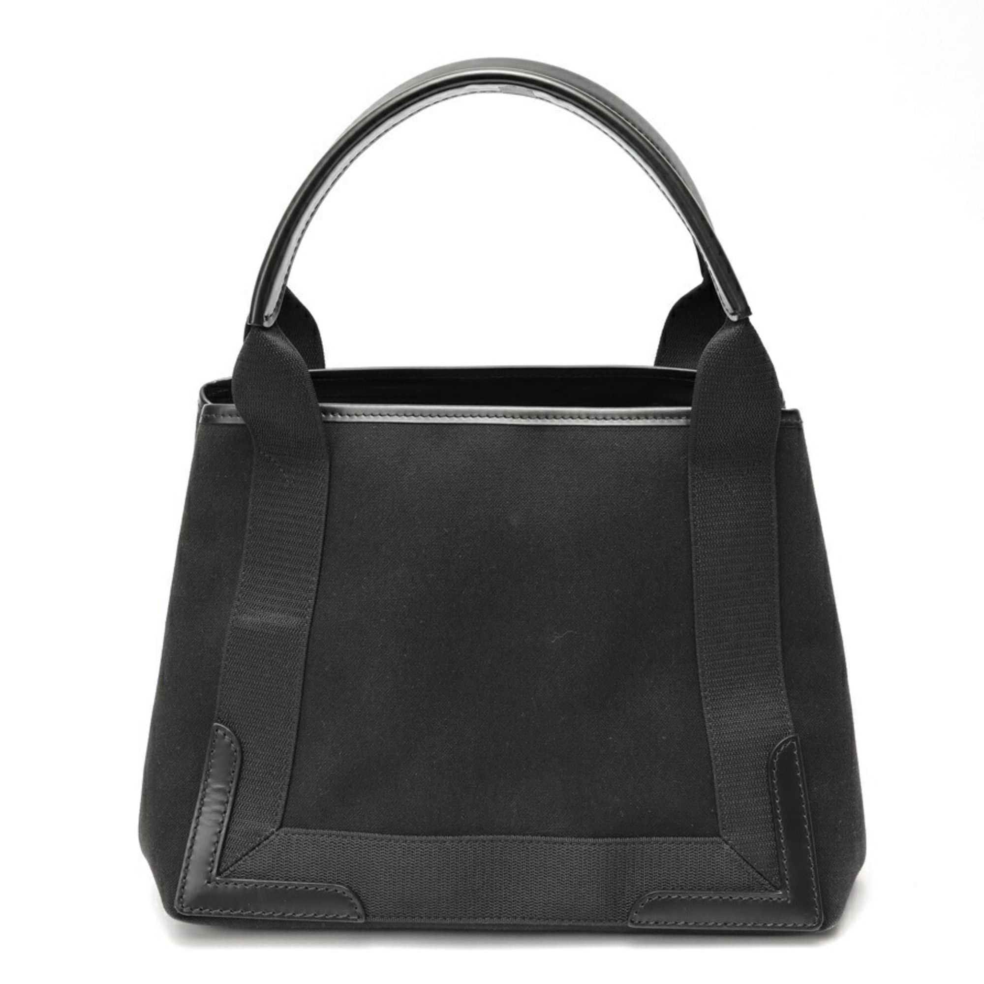 Balenciaga Balenciaga Navy Cabas S Tote Bag 339933 Canvas/Leather Black S-159779 Size ONE SIZE - 3 Thumbnail