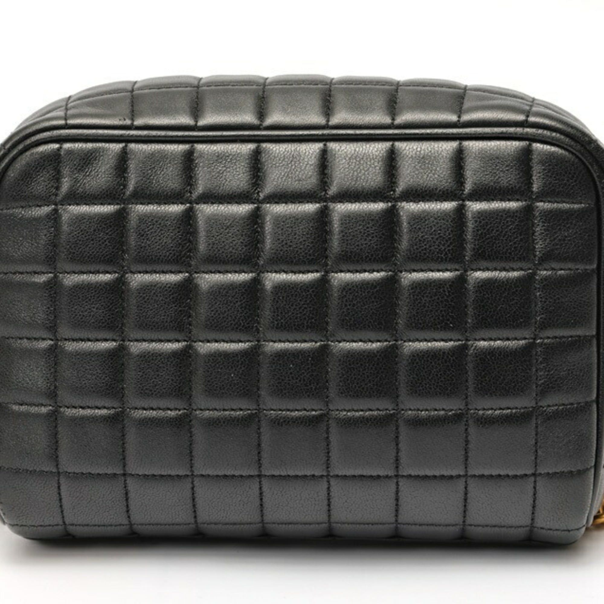 Saint Laurent Paris Saint Laurent Cassandra Mini Camera Bag Shoulder 764809 Leather Black S-159841 Size ONE SIZE - 5 Thumbnail