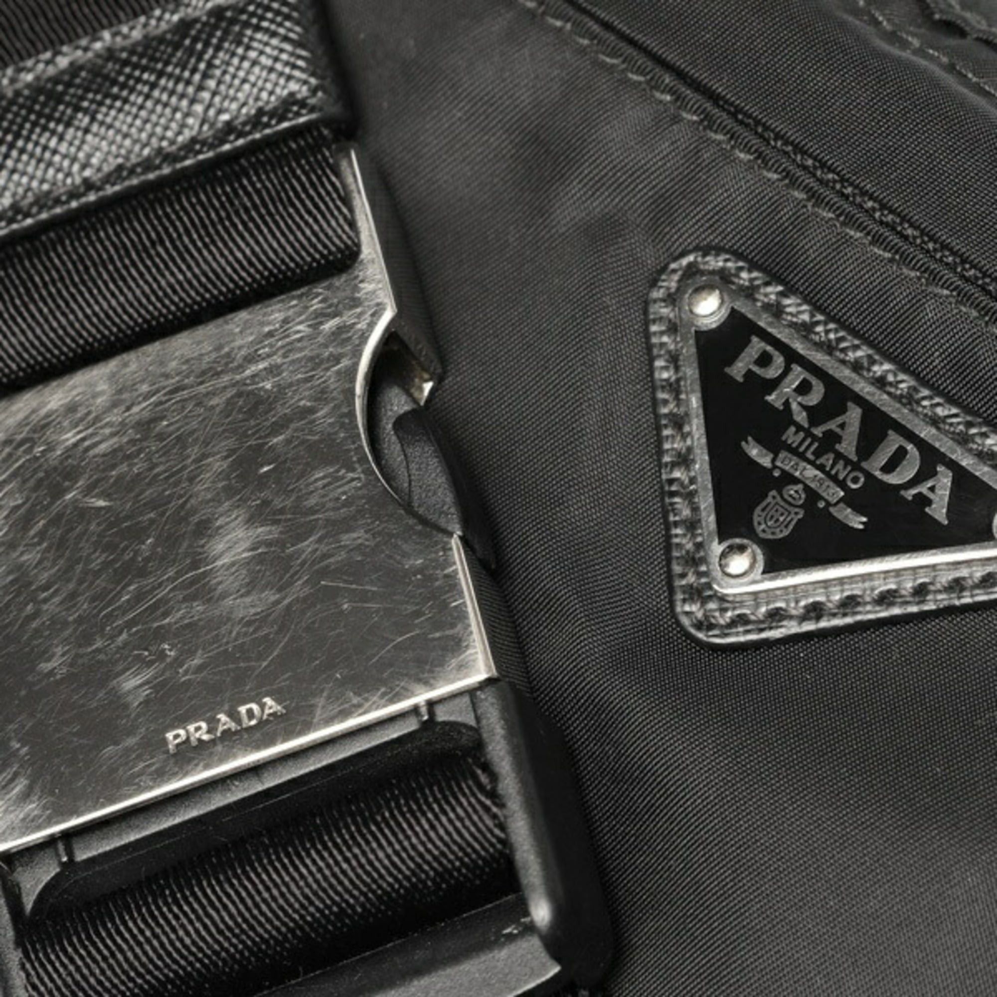 Prada PRADA Nylon Belt Bag Body 2VL132 Black E-159808 Size ONE SIZE - 5 Thumbnail