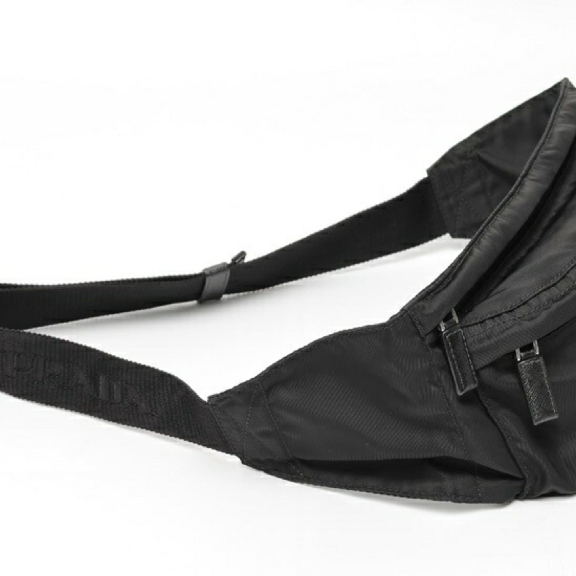 Prada PRADA Nylon Belt Bag Body 2VL132 Black E-159808 Size ONE SIZE - 2 Thumbnail