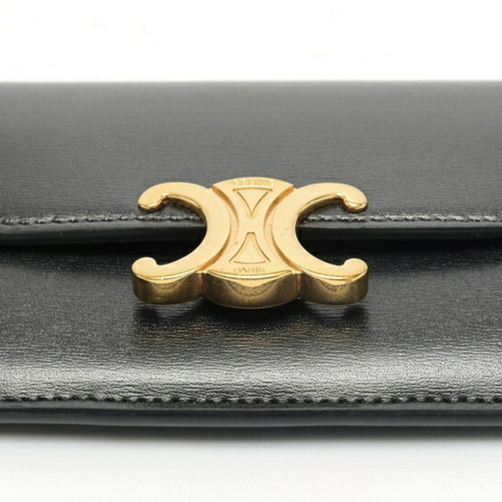 Celine Celine Wallet 10I583DPV.38NO Shiny Calfskin Black S-159610 Size ONE SIZE - 3 Thumbnail