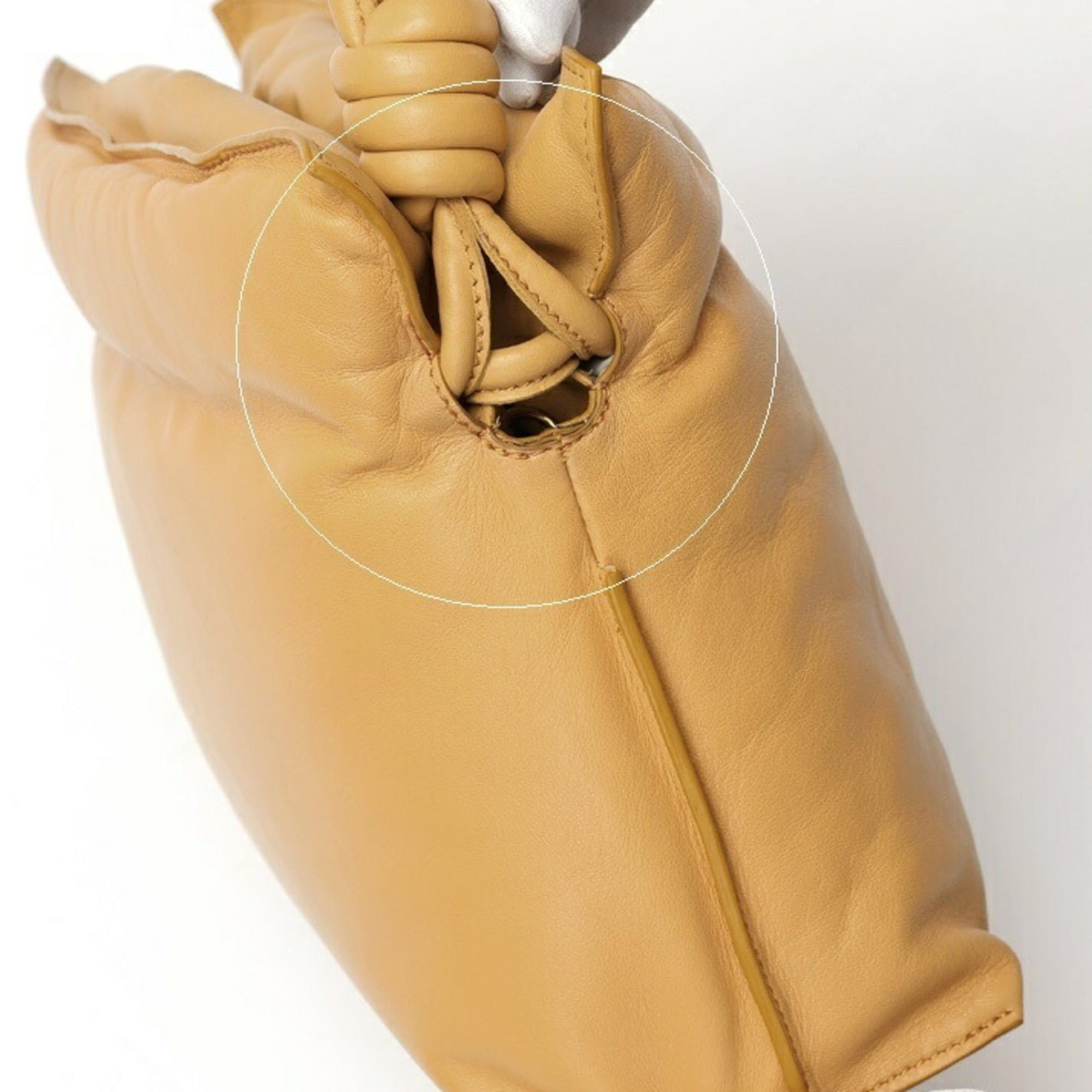 Loewe LOEWE Puffer Flamenco Clutch Shoulder Bag A411FC1X Leather Camel E-159794 Size ONE SIZE - 6 Thumbnail