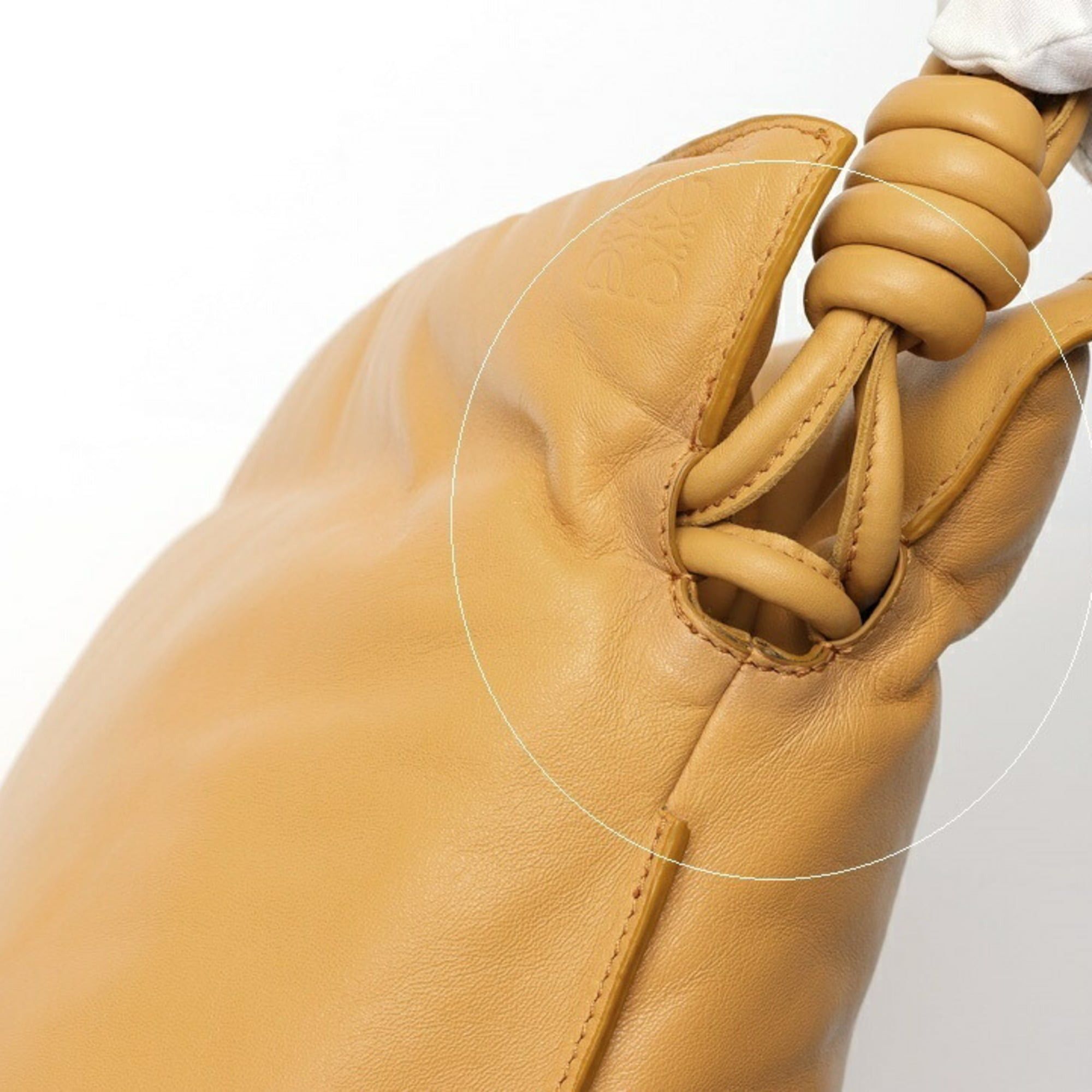 Loewe LOEWE Puffer Flamenco Clutch Shoulder Bag A411FC1X Leather Camel E-159794 Size ONE SIZE - 5 Thumbnail