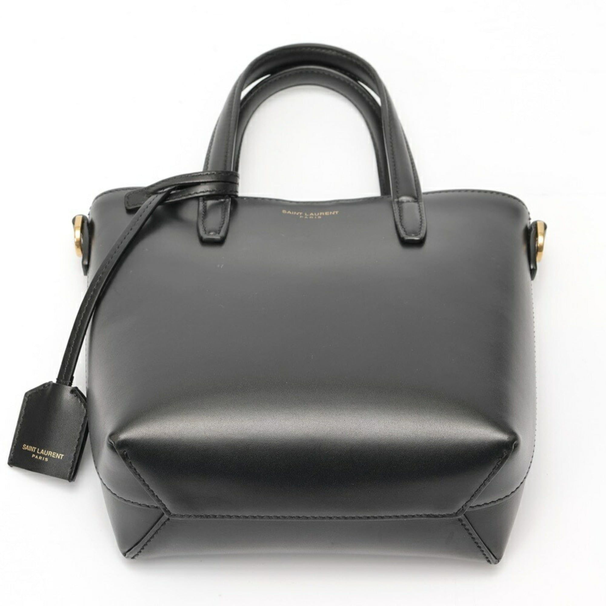 Saint Laurent Paris Saint Laurent Mini Toy Shoulder Bag 773995 Box Leather Black S-159778 Size ONE SIZE - 5 Thumbnail