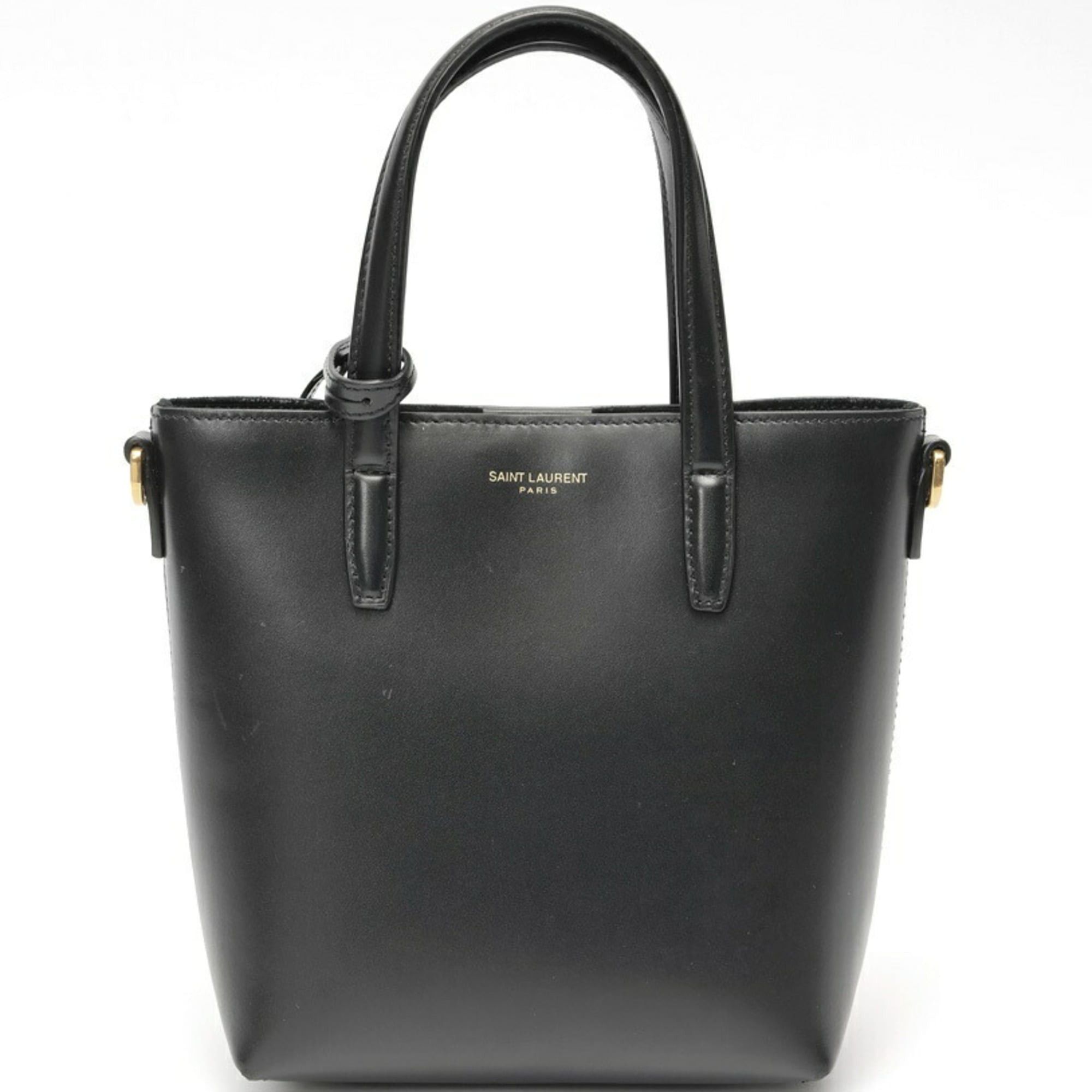 Saint Laurent Paris Saint Laurent Mini Toy Shoulder Bag 773995 Box Leather Black S-159778 Size ONE SIZE - 3 Thumbnail