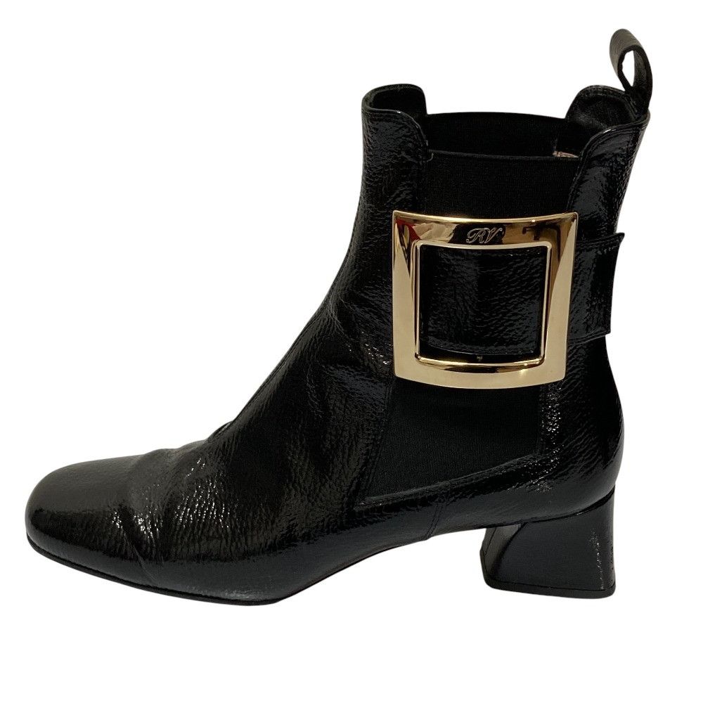 Roger Vivier Roger Vivier Roger Vivier Très Vivier Patent Chelsea Boots Leather Shoes DUTY FREE for USA Size ONE SIZE - 3 Thumbnail
